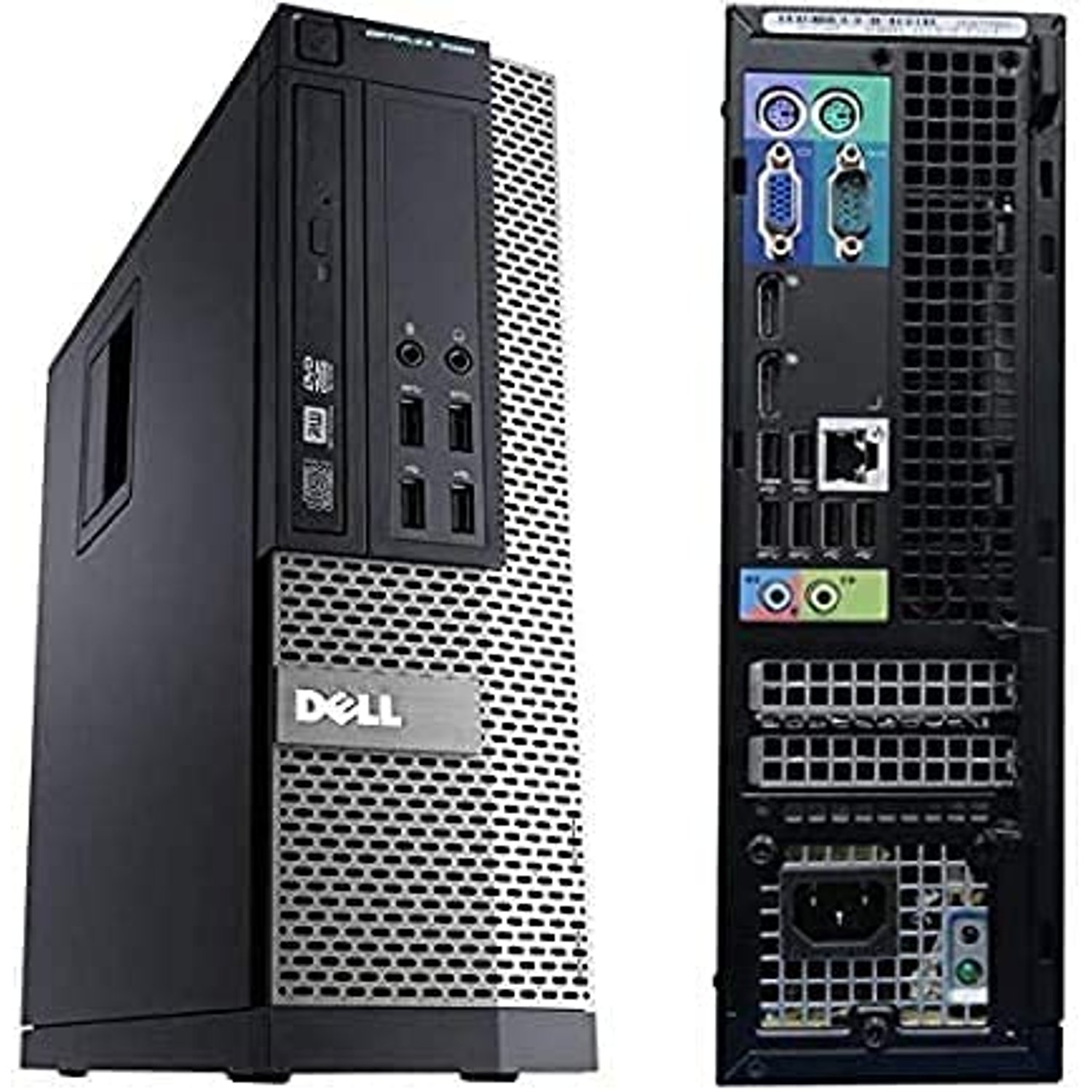 Windows 10 Dell 7020 SFF Intel Core i7-4770 Desktop PC Computer - 16GB DDR3-256GB SSD +1TB - 300Mbps WI-FI (Renewed)