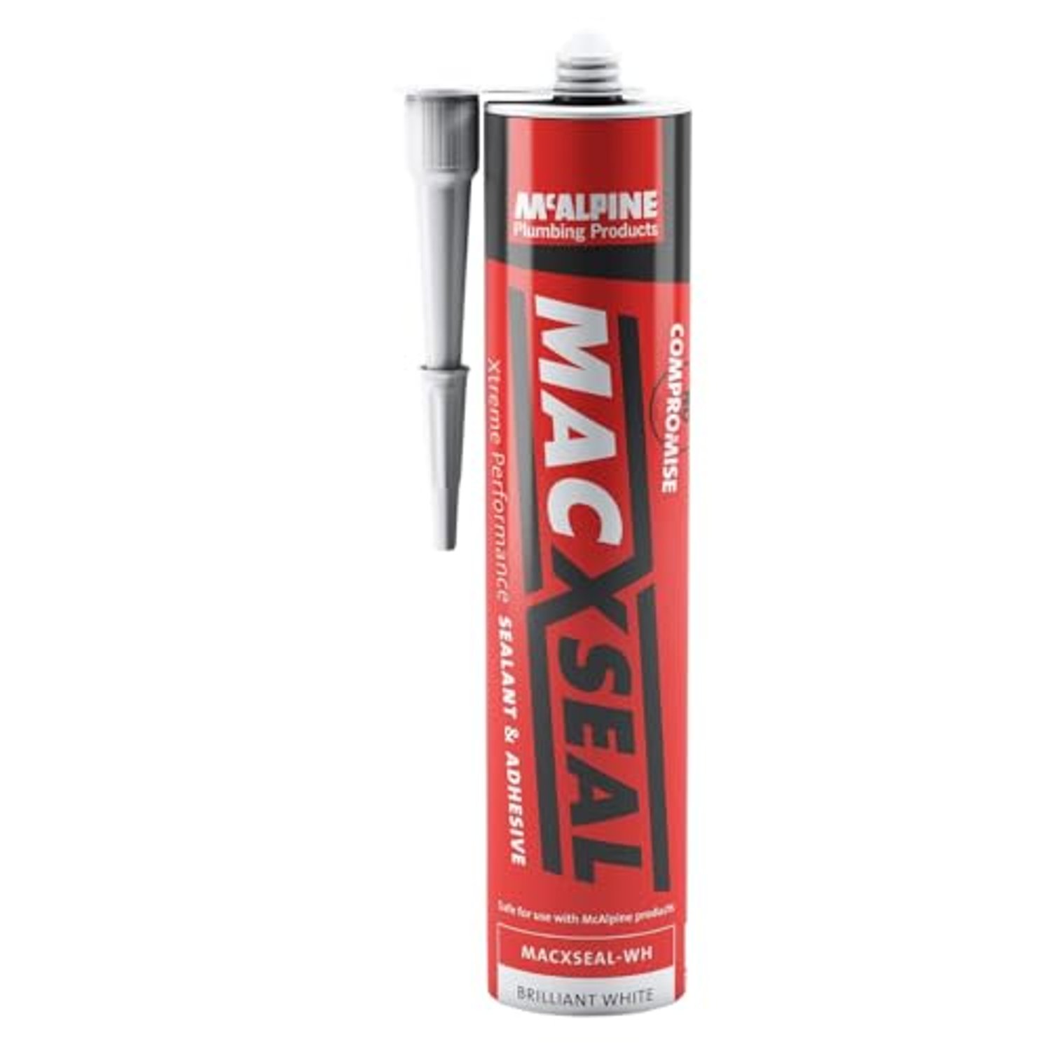 McAlpine MACXSEAL-WH Hybrid Sealant & Adhesive 290ml WHITE