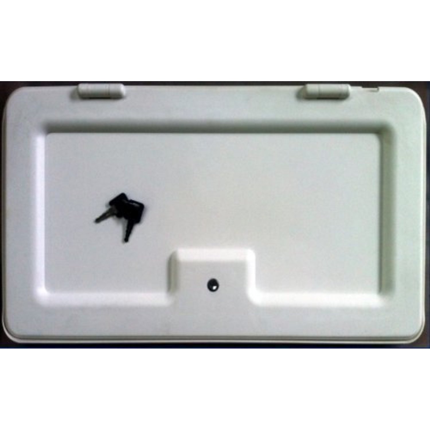Pennine Caravan Motorhome White NBBS Battery Locker Door With Lock & Keys - PO560