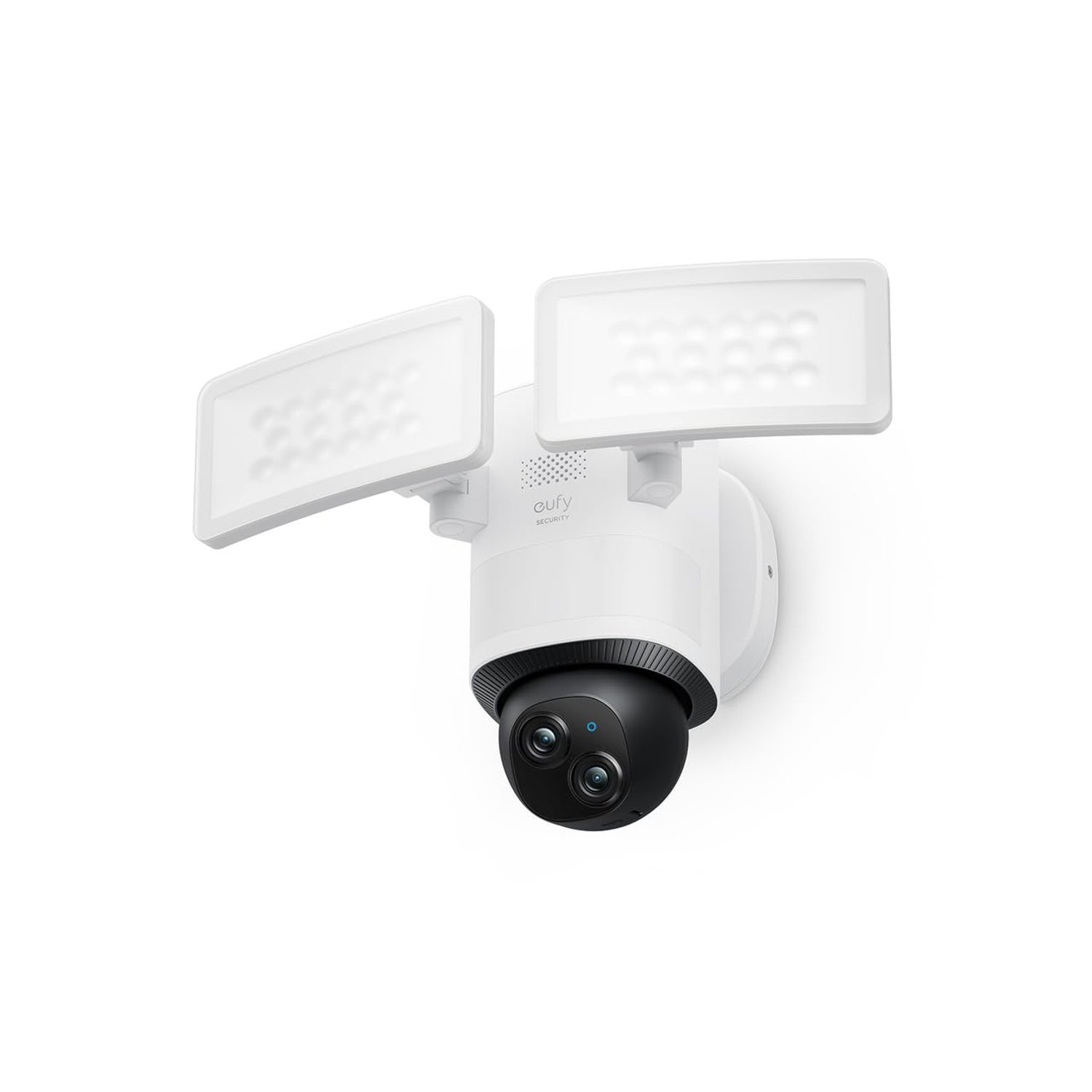 eufy Security Floodlight Camera E340 Dual Cameras Wired Outdoor Security Camera, 3K Resolution, Pan & Tilt, 24/7 Recording, Dual-Band Wi-Fi, 2,000 Lumens, HomeBase S380 Compatible, No Monthly Fee