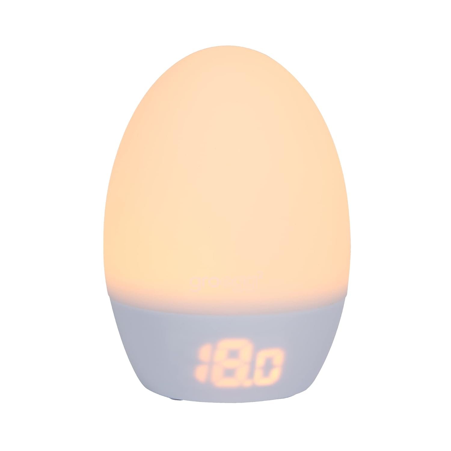 Tommee Tippee GroEgg2, Toddler Nightlight, LED Colour-Changing with Digital Room Temperature Display for Safer Sleep, Adjustable Brightness, Silicone Shell, USB Rechargeable