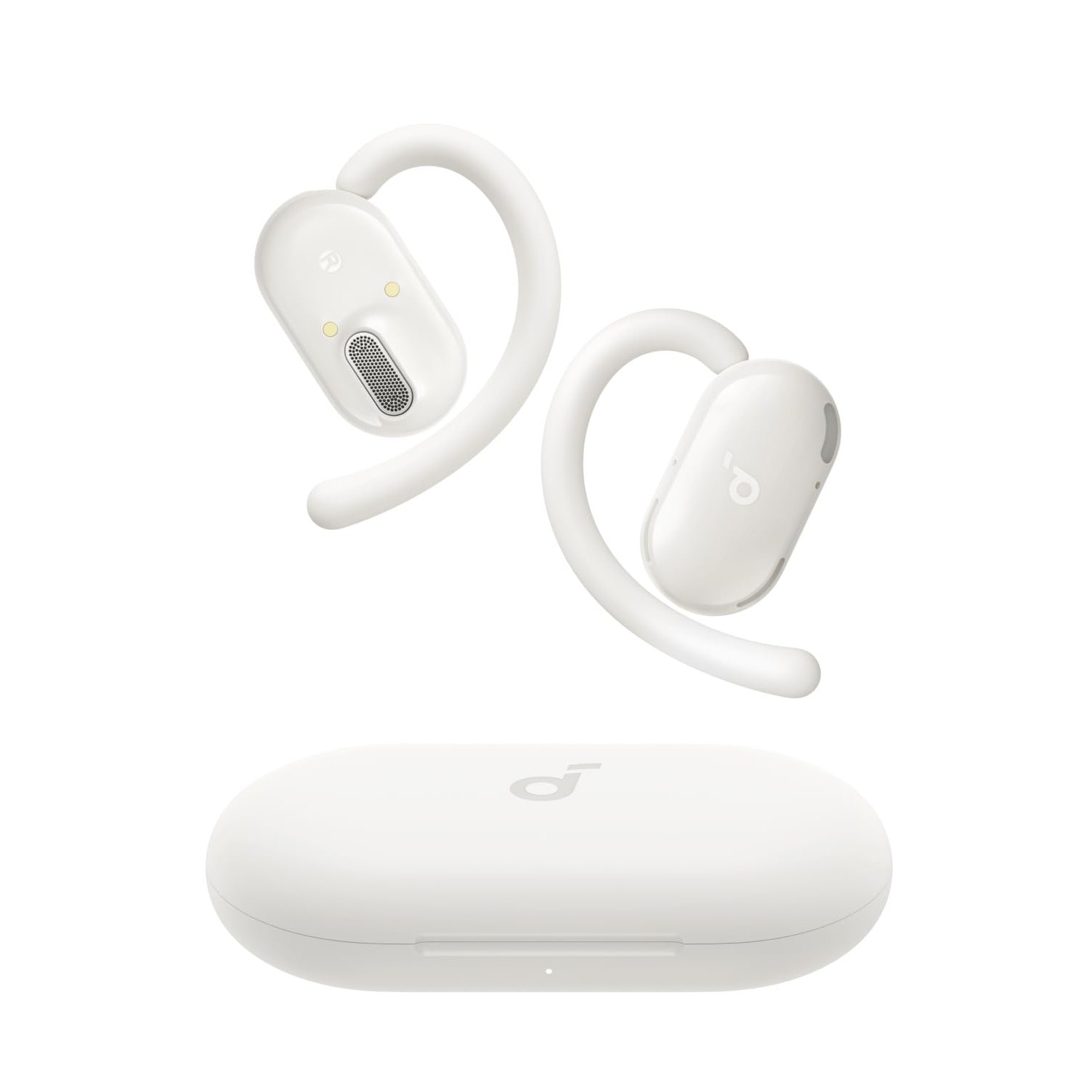 soundcore V20i by Anker Open-Ear Headphones, Adjustable Ear Hooks, Ultra-Comfort, Snug Fit, Powerful Sound, Clear Calls, IP55, LED Lights, 36H Playtime, Bluetooth 5.4 Earbuds, Multipoint Connection