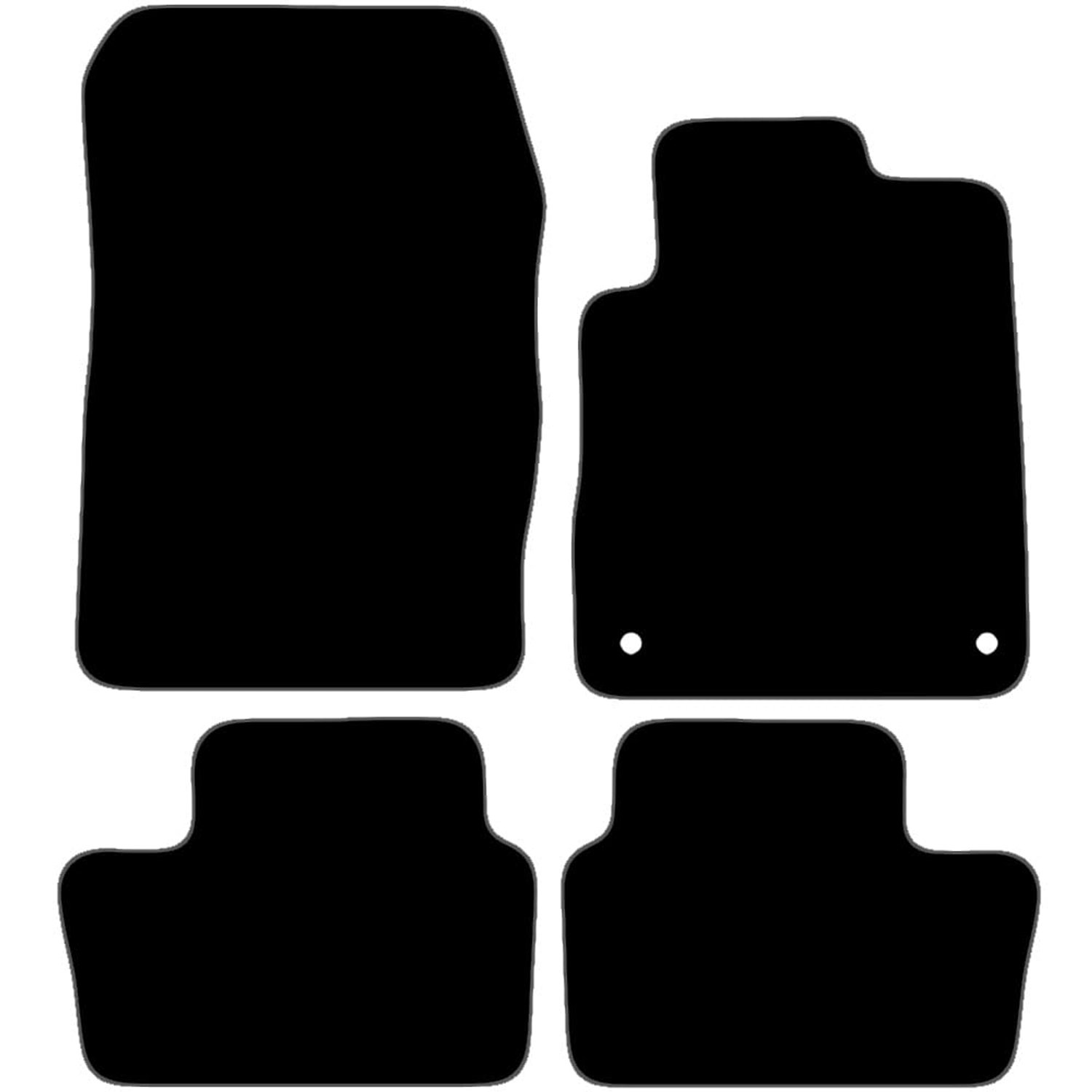 Nissan JUKE 2020 Onwards 4pc Set Car Mats UK-Made Tailored Fit Carpet Floor Mats Full Coverage Compatible Accessory Grey Trim