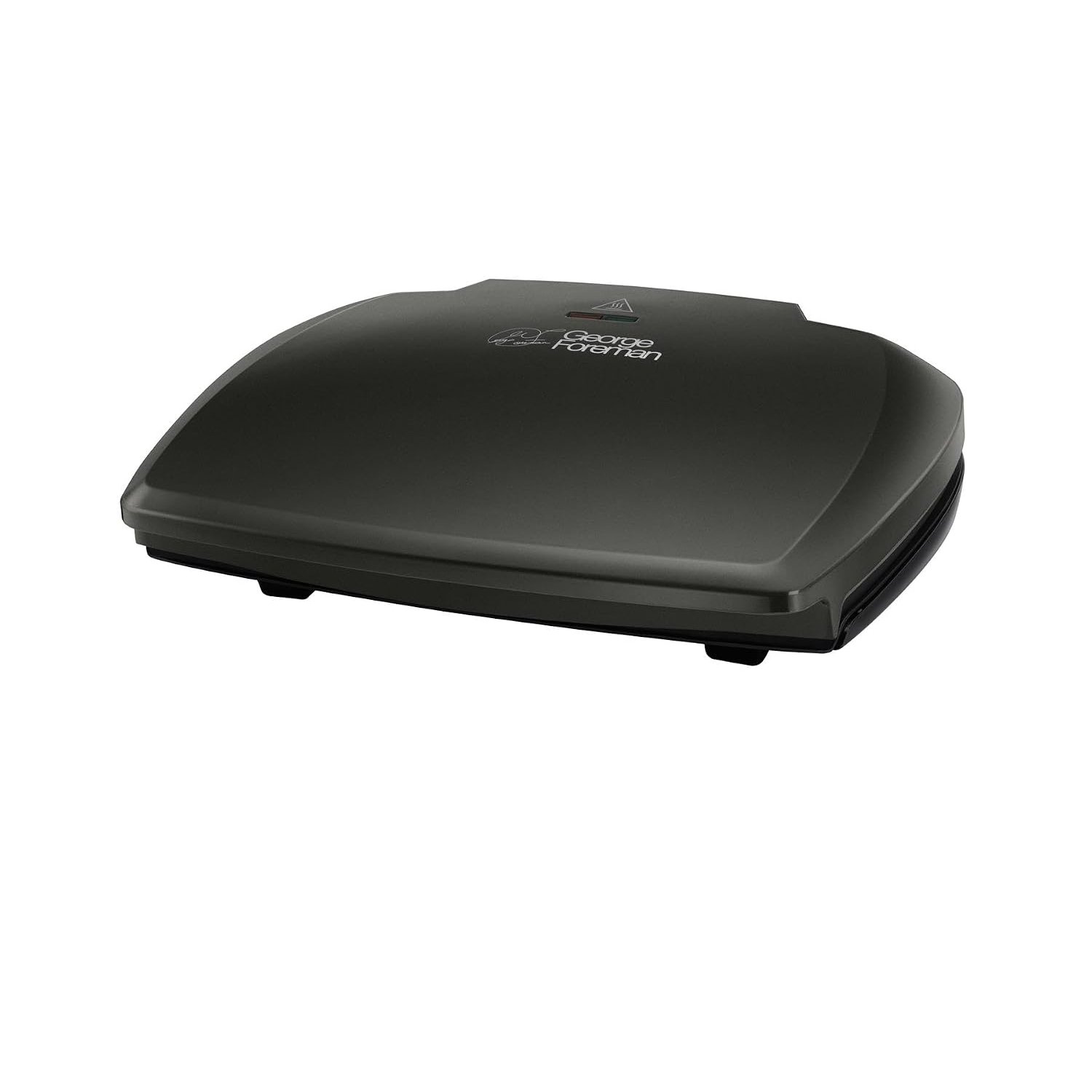 George Foreman Large Electric Grill [Non stick, Healthy, Griddle, Toastie, Hot plate, Panini, BBQ, Energy saving, Vertical storage, Easy clean, Drip tray, Ready to cook light] Black, 2400W 23440