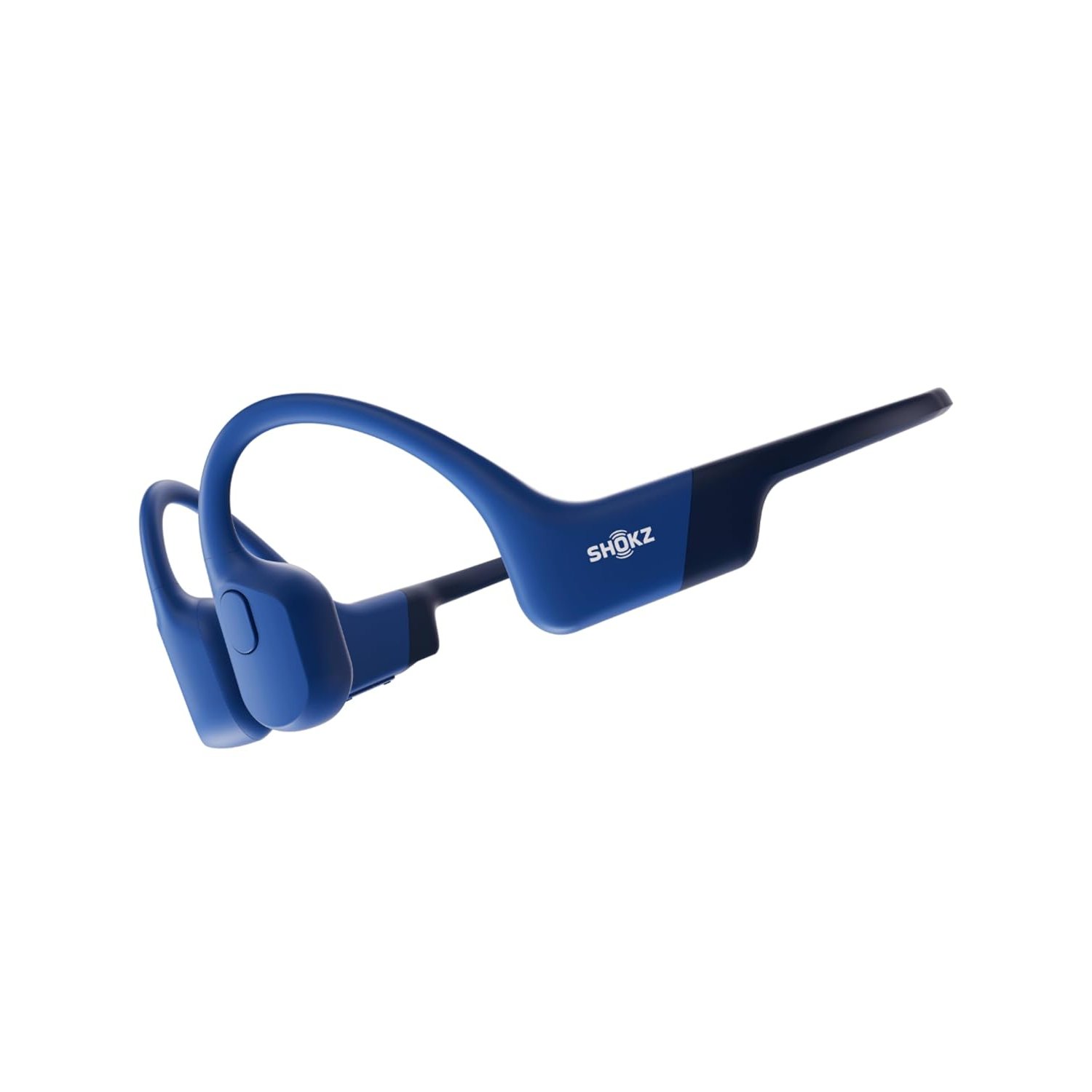 SHOKZ OpenRun Bone Conduction Headphones, Open-Ear Bluetooth Sports Earphones with Mic, IP67 Waterproof Wireless Headset for Running and Workout, 8H Playtime, USB-C - Blue, Sport headband
