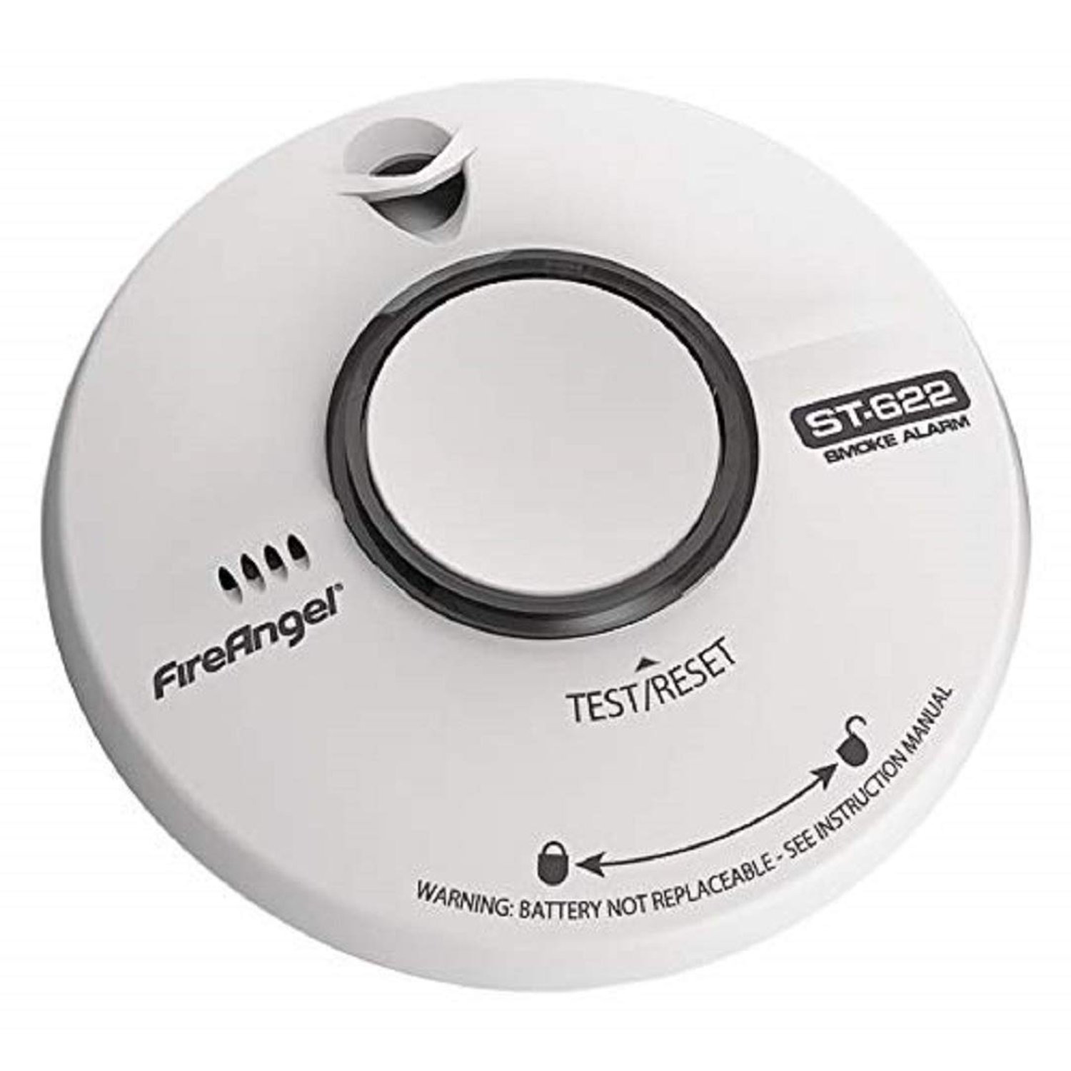 FireAngel ST-622T Thermoptek Smoke Alarm – 10 Year Sealed Lithium Battery, Multi-Sensor Optical Detection, Easy Install, Standalone FireAngel Smoke Alarm for Home