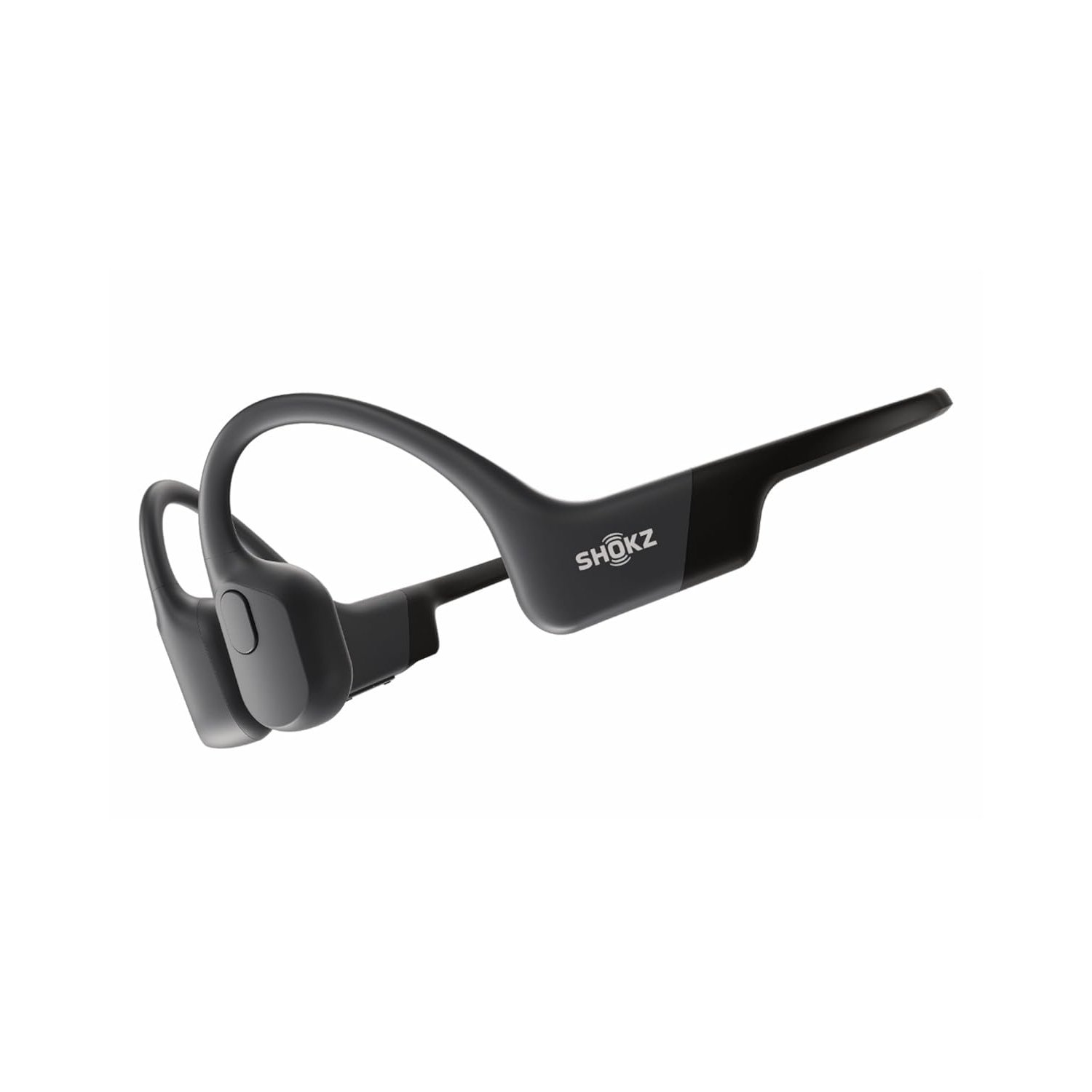 SHOKZ OpenRun Bone Conduction Headphones, Open-Ear Bluetooth Sports Earphones with Mic, IP67 Waterproof Wireless Headset for Running and Workout, 8H Playtime, USB-C - Black, Sport headband