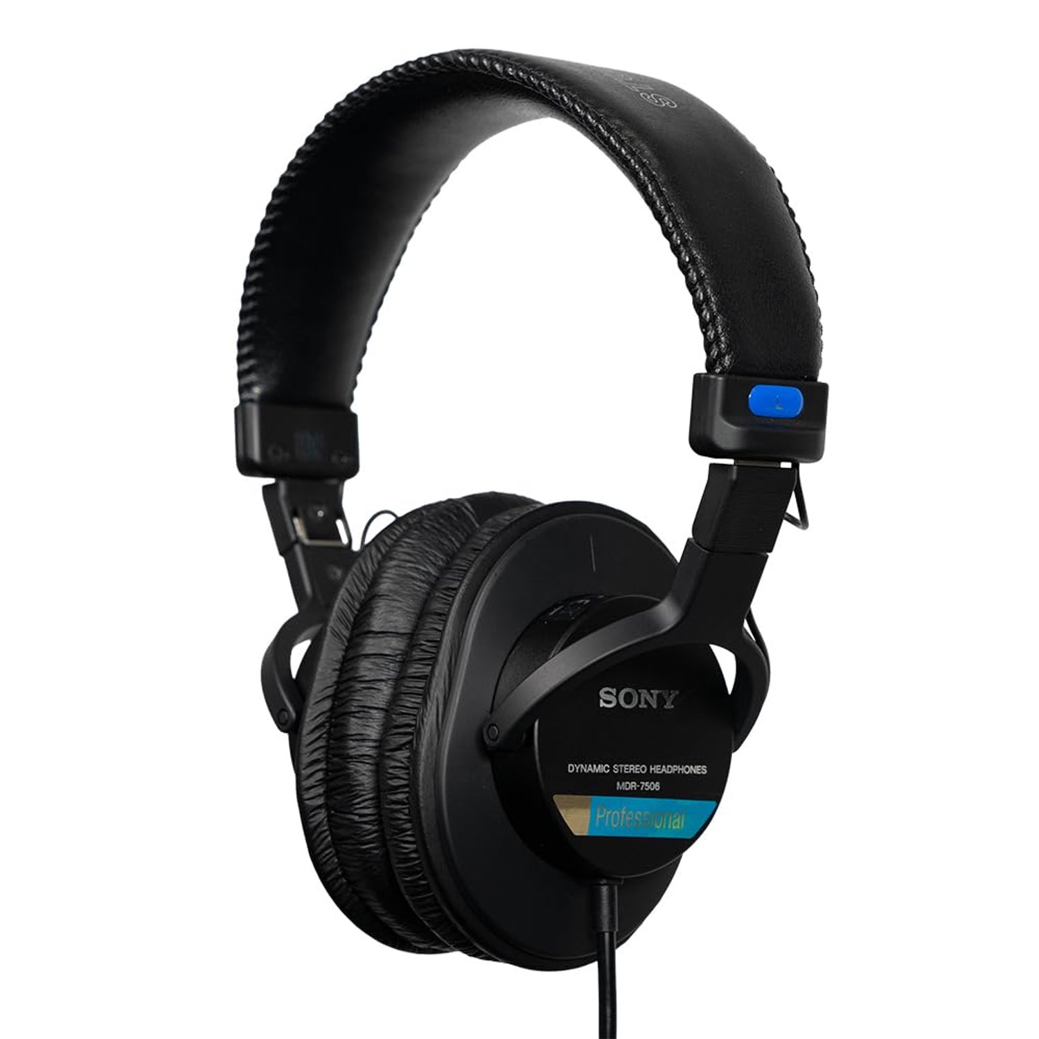 Sony MDR-7506 Closed-Back Studio Monitor Headphones - Wired, 10Hz to 20kHz Frequency Range, Good for Studio Recording & Mixing, 63 Ohm, Lightweight Foldable Design (227g), Includes Pouch, Black