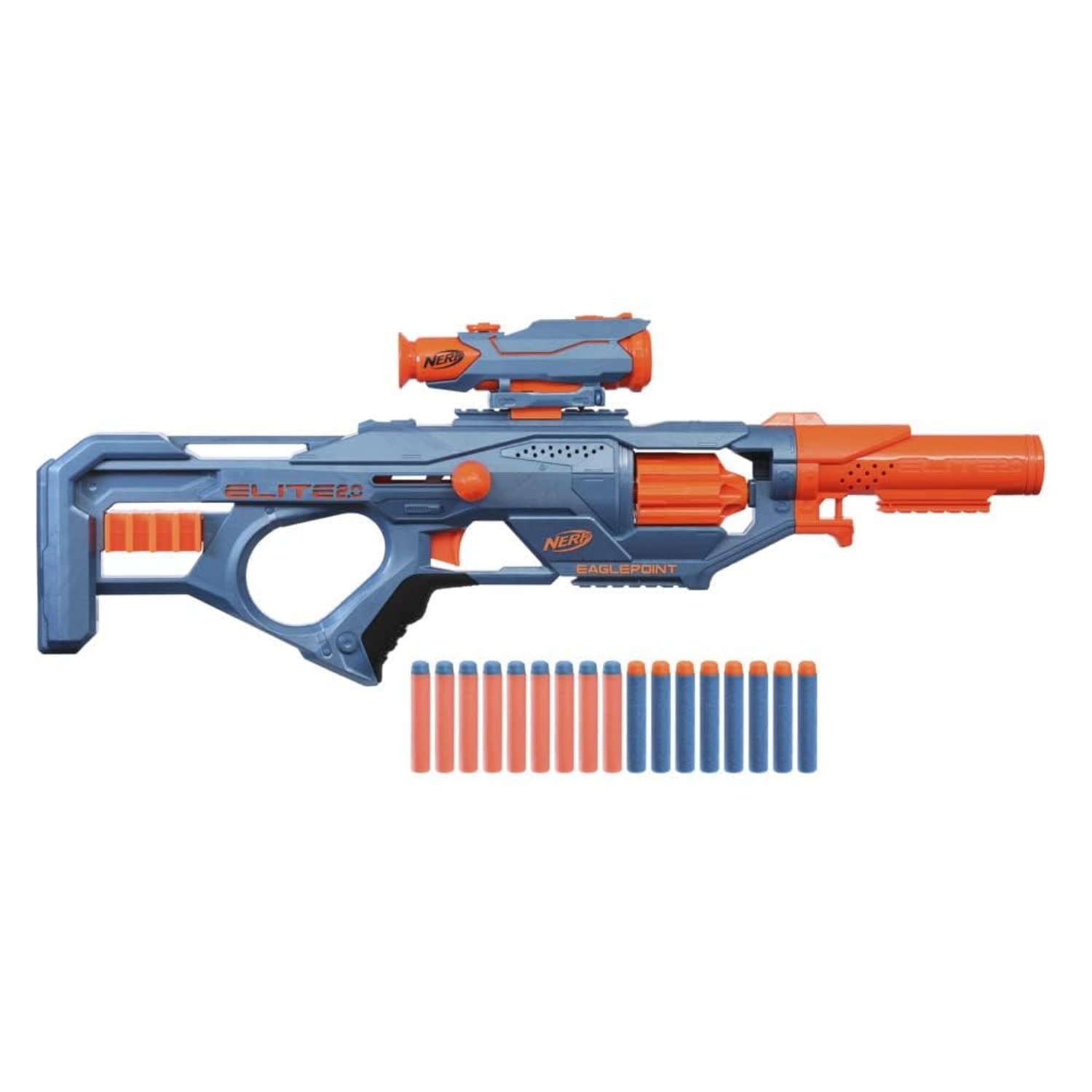 Hasbro Nerf Elite 2.0 Eaglepoint RD-8 Water Blaster, Super Soakers for Kids, 16-Dart Capacity, Fun for Ages 8+