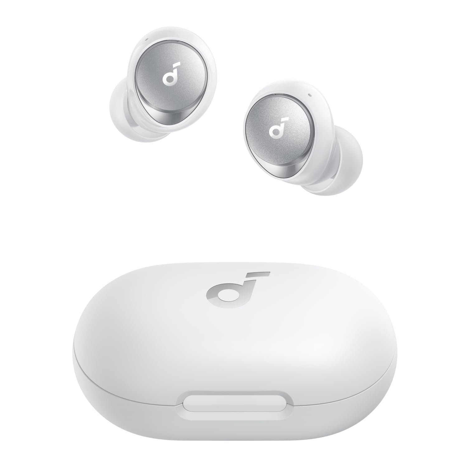 soundcore by Anker Space A40 Auto-Adjustable Active Noise Cancelling Wireless Earbuds, Reduce Noise by Up to 98%, 50H Playtime, Hi-Res Sound, Comfortable Fit, App Customization, Wireless Charge
