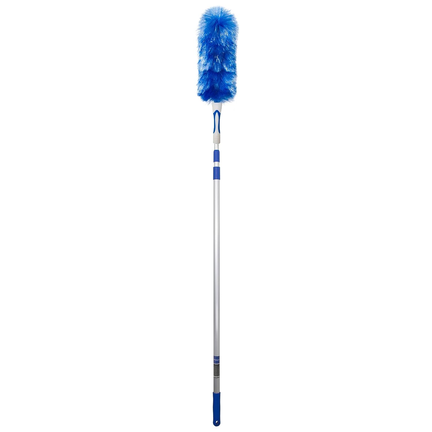 WinHux Extendable Feather Duster 3.47m - Extra Long Telescopic Cobweb Brush for High Ceilings, Long Handled Duster, Bendable Washable Head, Lightweight Aluminium Pole