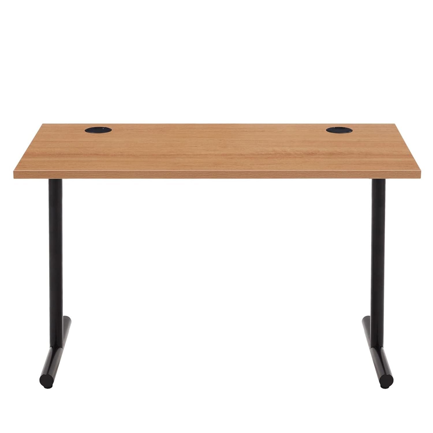 Amazon Basics Office Computer Desk, Beech Desktop and Black Frame, Rectangular, Simple Assembly, 120 x 60 x 73.6 cm