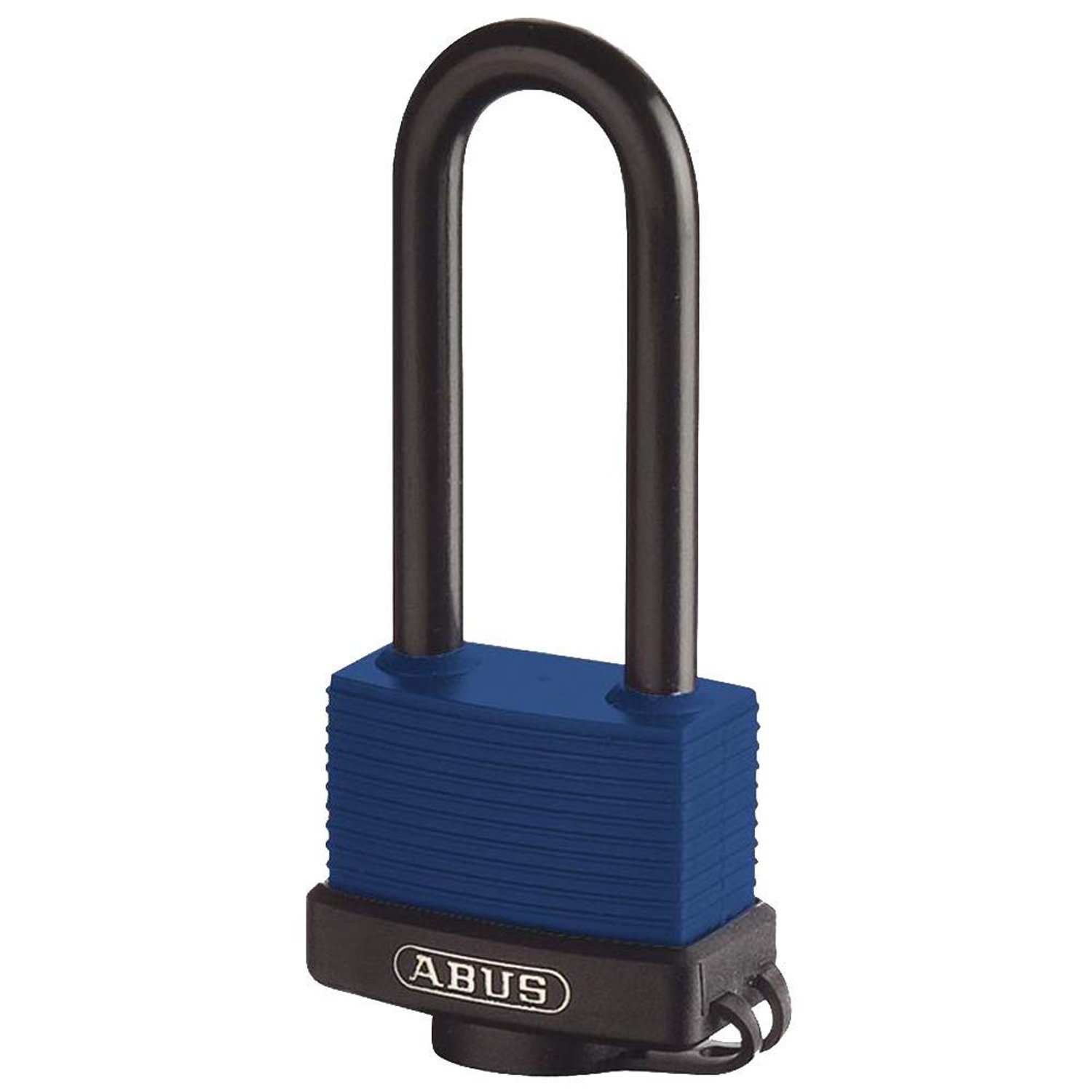 ABUS 70IB/45HB63 Weatherproof Brass Padlock – Long Stainless Steel Shackle – Aqua Safe Marine Grade – Corrosion Resistant – Plastic Coated – Security Level 5