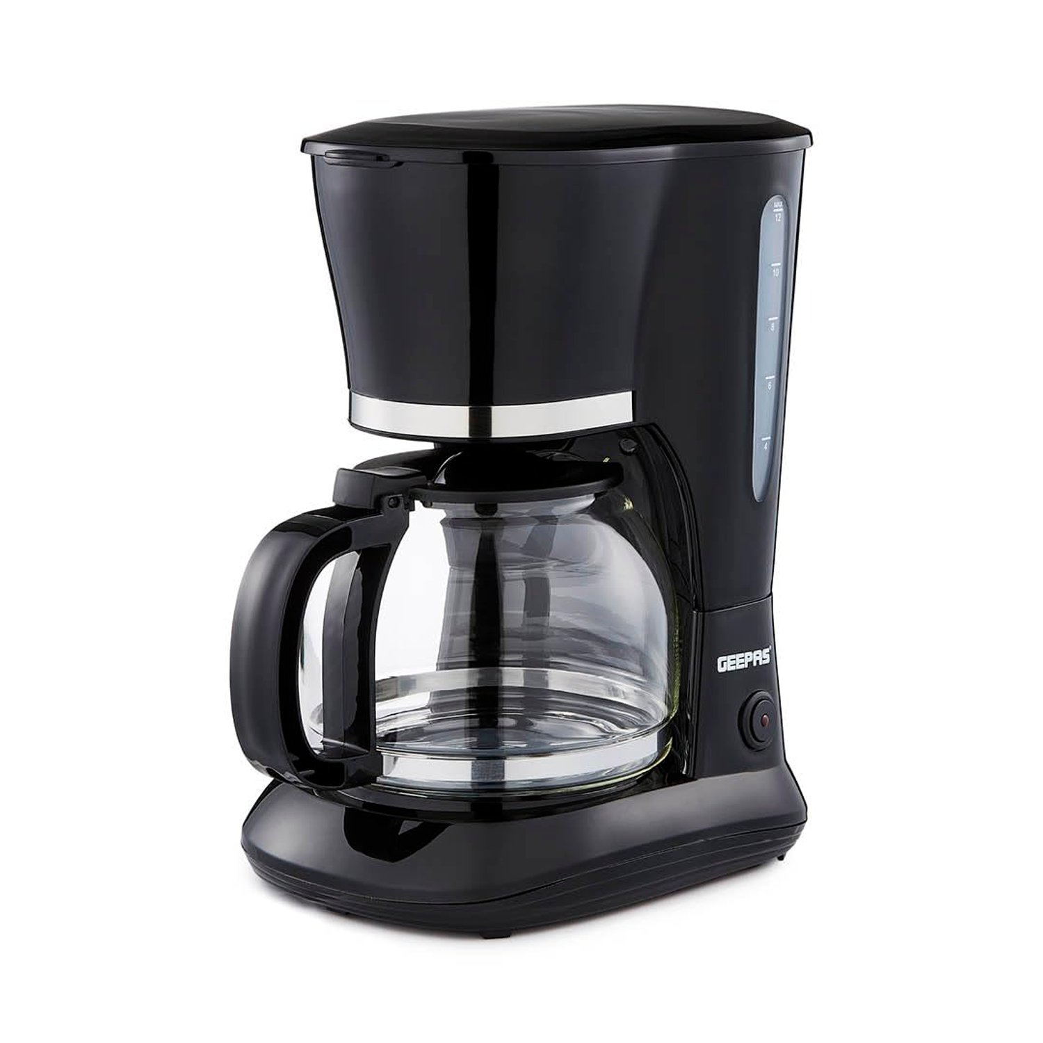 GEEPAS 1.5L Filter Coffee Machine | 800W Coffee Maker for Instant Coffee, Espresso, Macchiato & More | Boil-Dry Protection, Anti-Drip Function, Automatic Turn-Off Feature, Black