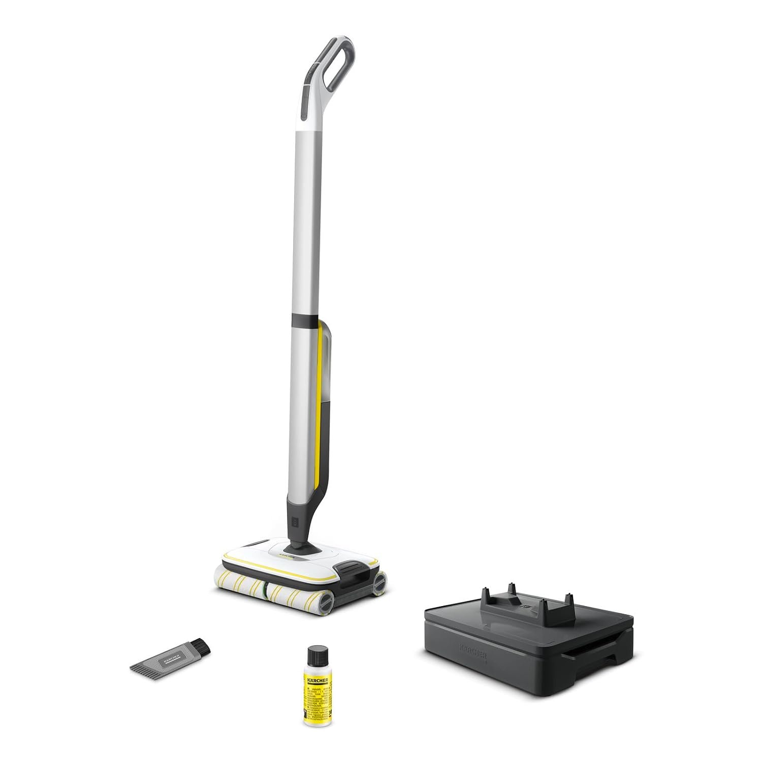 KÄRCHER Floor Cleaner FC 7 Cordless, Floor Cleaner with 4 Microfibre Rollers, Battery Runtime: approx. 45 min, Area Performance per Battery Charge: approx. 175 m²