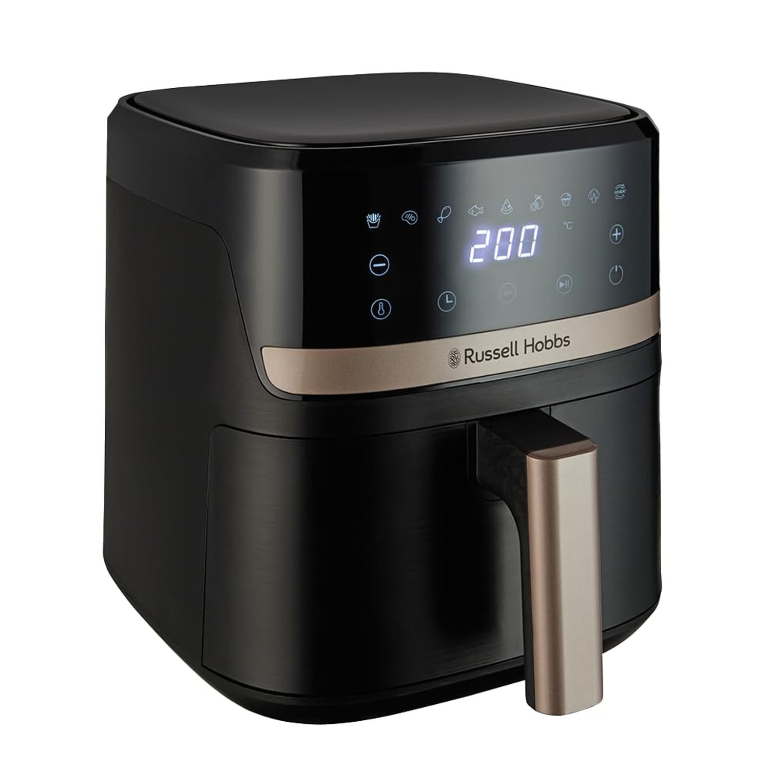 Russell Hobbs Air Fryer, Digital, 4.3L Capacity, 9 in 1, Air Fry, Bake, Roast, Grill, Keep Warm, 40-200℃ Temp Range, Oil Free Cooking, Dishwasher Safe Attachments, 1300W