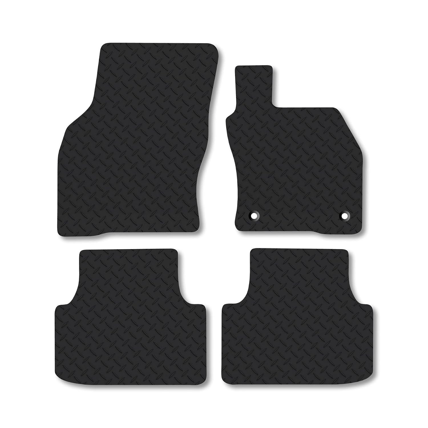 Cupra Formentor (2020+) Heavy Duty Thick Rubber Car Mats Accessories Tailored Fit Front Rear Set Compatible Accessory Waterproof Durable Non-Slip 5mm Full Coverage Protection with Clips