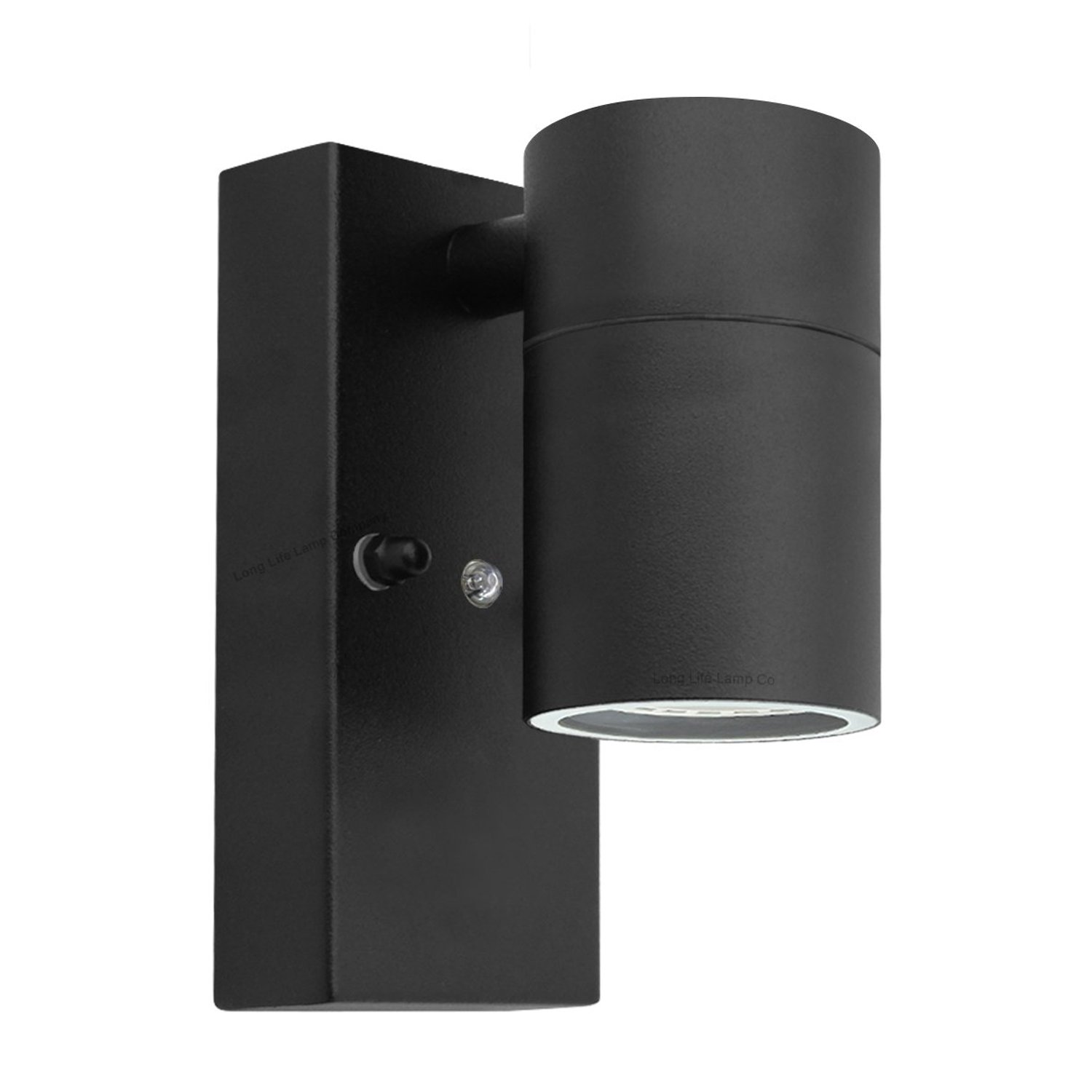 Long Life Lamp Company Black Outdoor Wall Light Dusk Till Dawn Sensor Stainless Steel IP65 ZLC089B