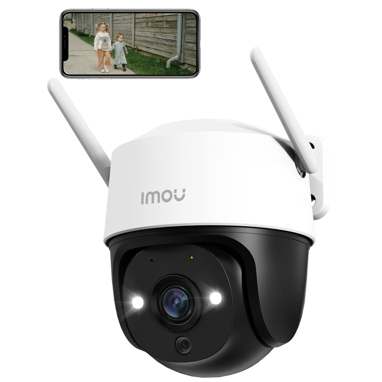Imou 2K Outdoor Security Camera with AI Human/Vehicle Detecion, 360° PTZ WiFi Outdoor Camera Home IP CCTV with 30m Color Night Vision, Auto Motion Tracking, 2-way Audio, IP66, Siren Spotlight