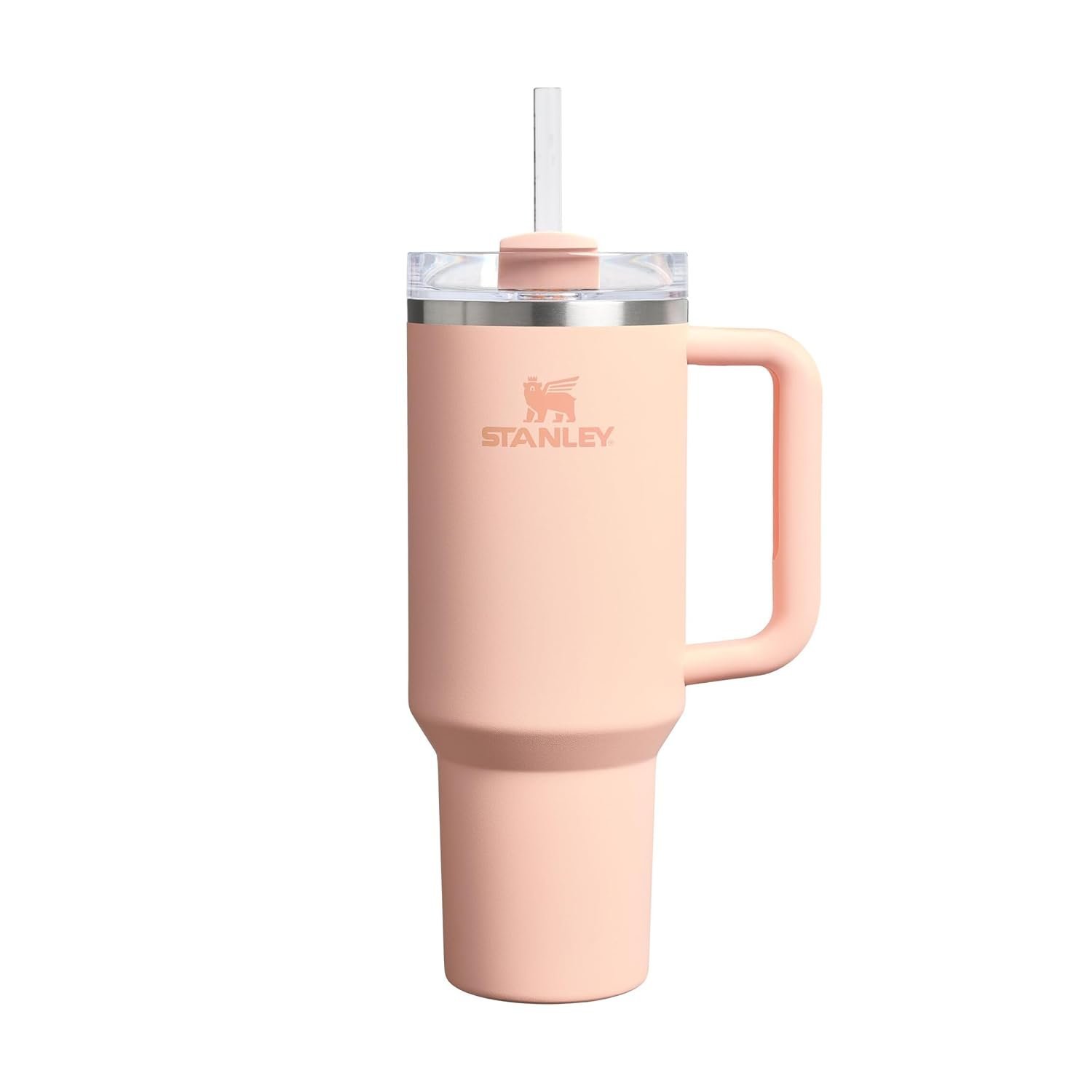 Stanley 1913 Quencher H2.0 Flowstate Tumbler 1.2L - Cold For 11 Hours - Iced For 48 Hours - Metal Water Bottle With Straw, Handle And Lid - Dishwasher Safe - Travel Mug For Cold Drinks - Orange Cream