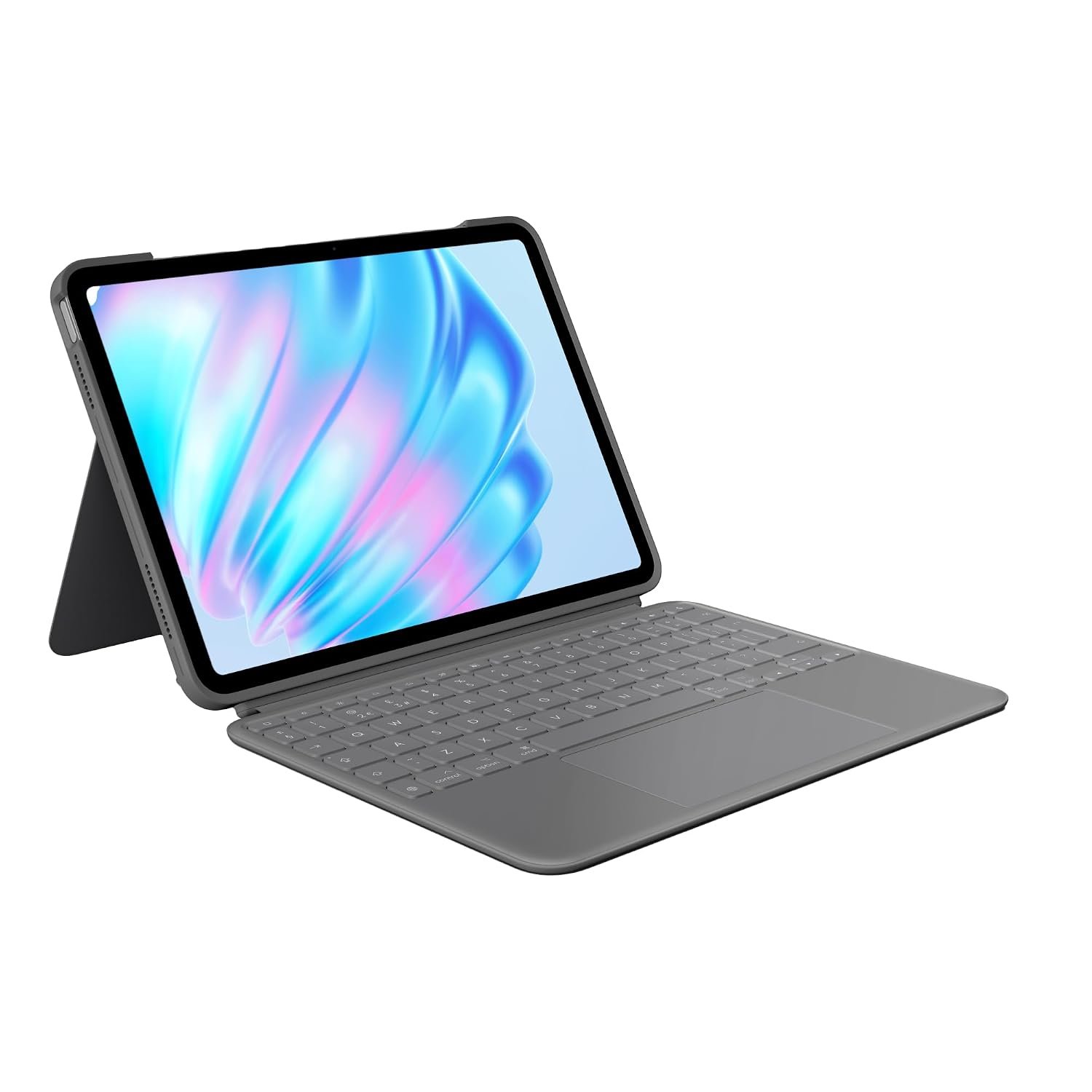 Logitech Combo Touch iPad Air 11-inch (M2 & M3), iPad Air (5th gen) Case - Detachable backlit keyboard with kickstand , QWERTY UK English Layout - Grey