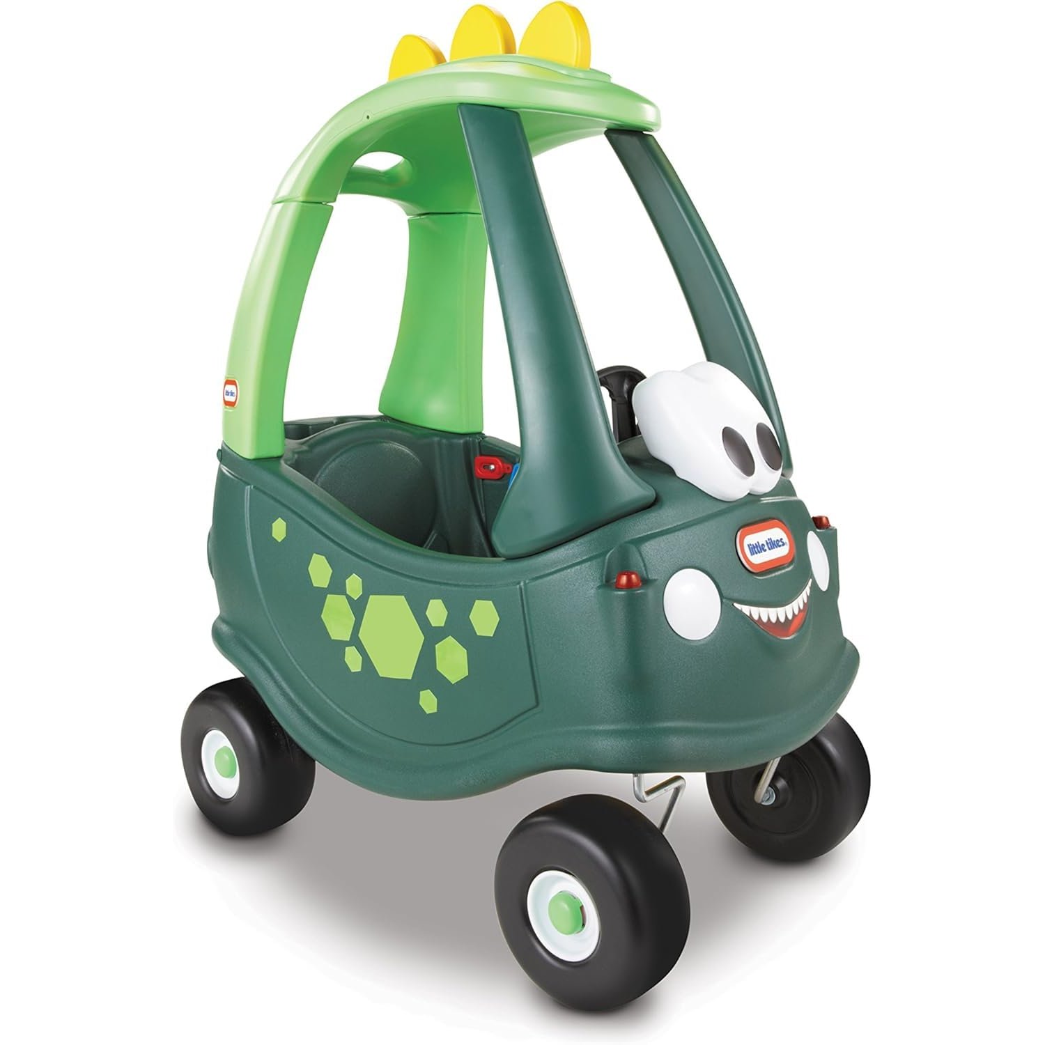 little tikes Cozy Coupe Dino - Ride On with Real Working Horn, Clicking Ignition Switch, & Fuel Cap - for Kids 18 Months - 5 Years