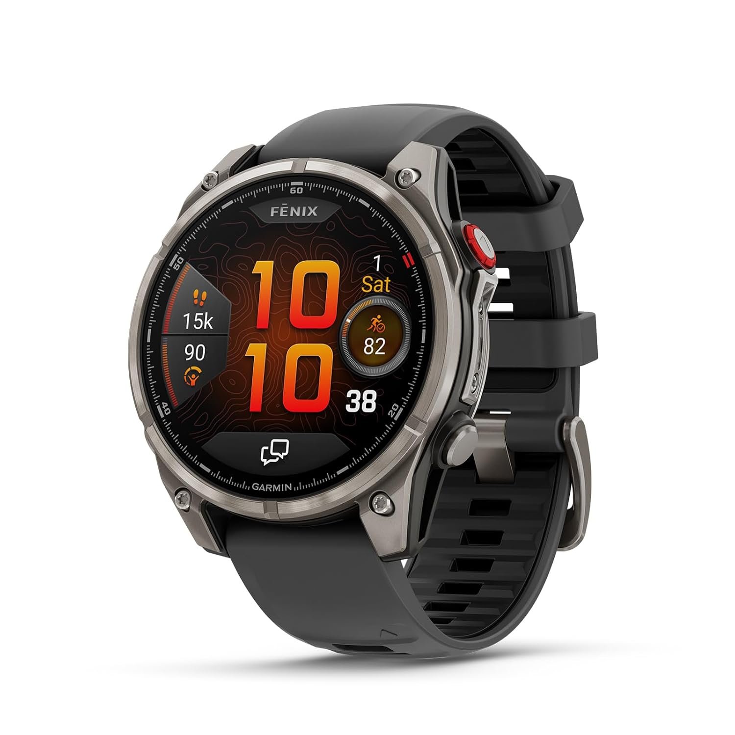Garmin fēnix 8 Pro, 47mm LTE Premium multisport GPS smartwatch,AMOLED touch Screen,built in inReach technology, advanced health & training features,LED flashlight, up to 15 days battery life,Graphite