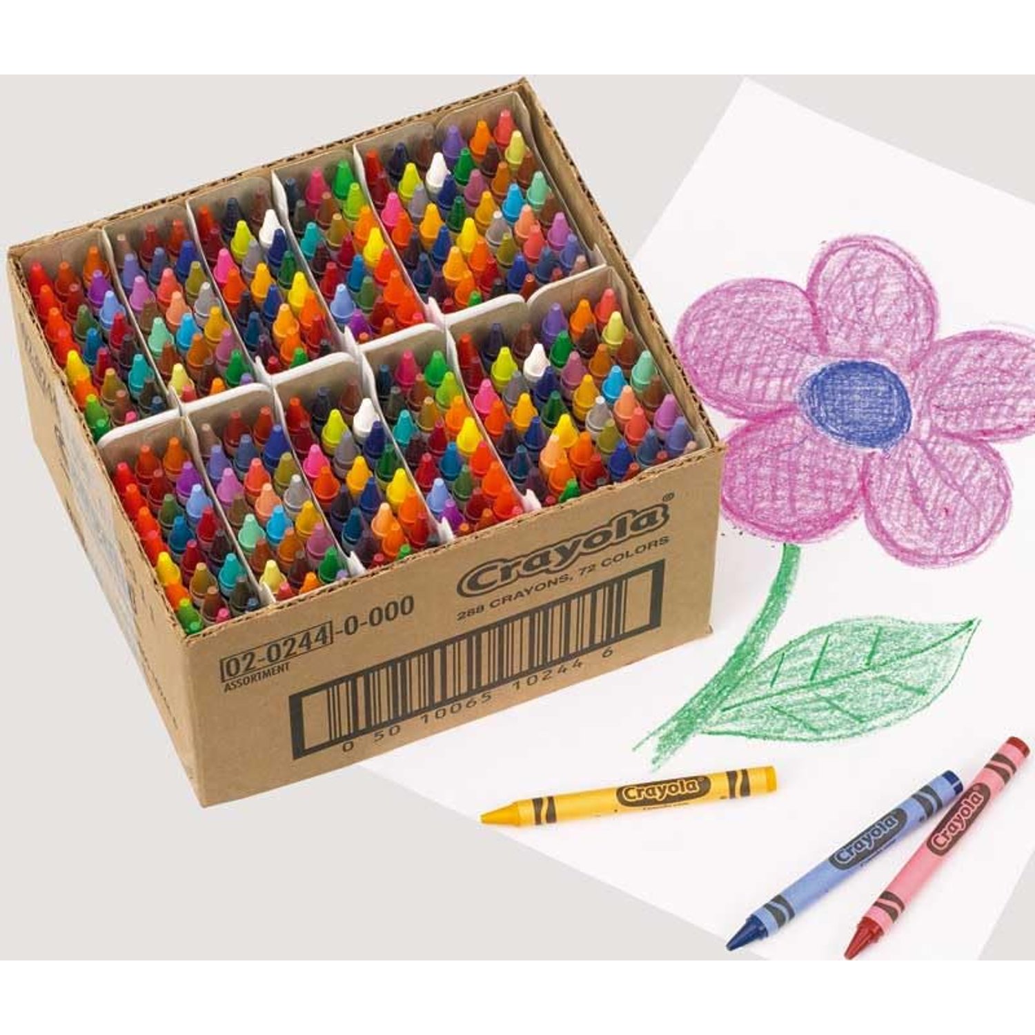 CRAYOLA - 288 Crayons Classpack, 72 Colours, Regular Size, School Supplies