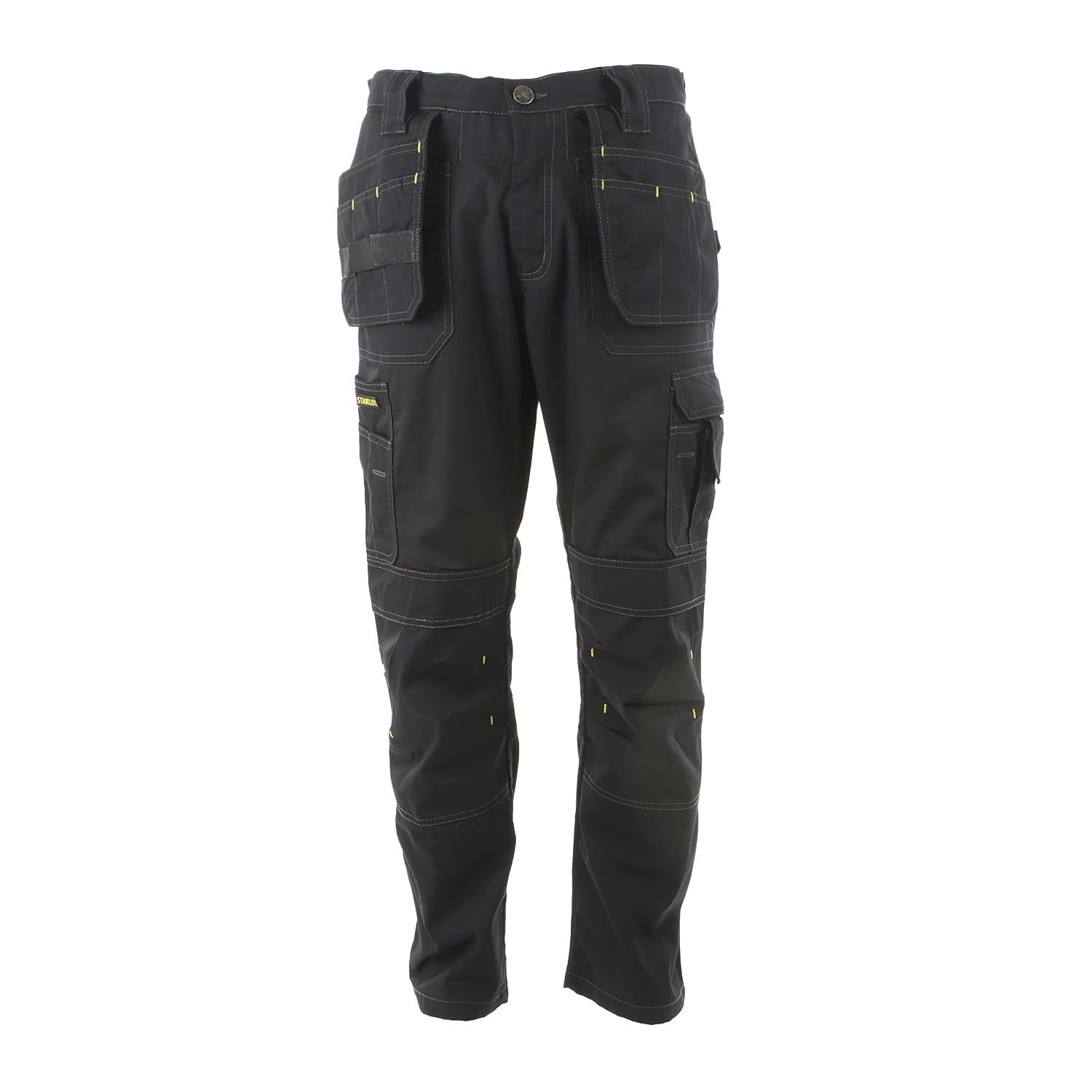 STANLEY Huntsville Men's Polycotton, Holster Pocket, Utility Cargo Work Trouser, Black W32/L31