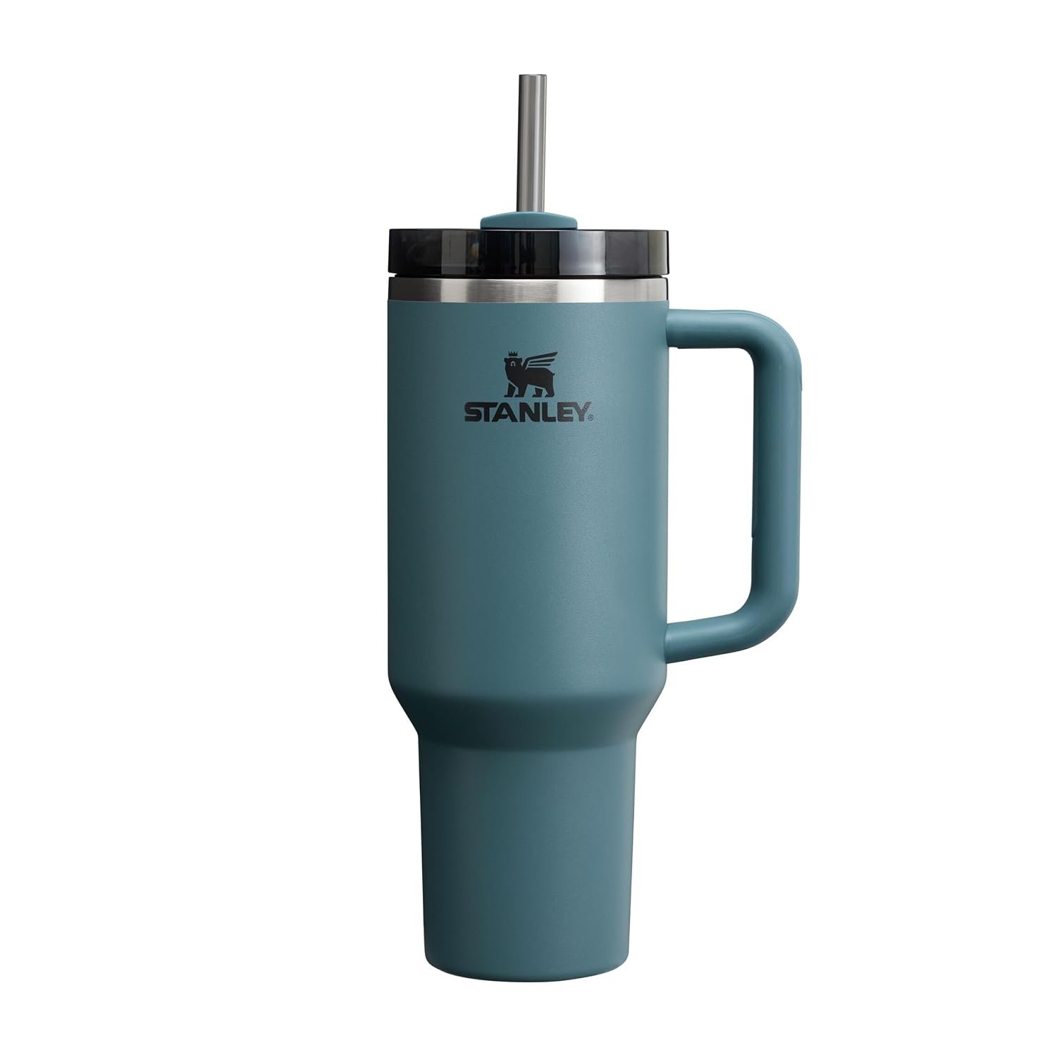 Stanley 1913 Quencher H2.0 Flowstate Tumbler 1.2L - Cold For 11 Hours - Iced For 48 Hours - Metal Water Bottle With Straw, Handle And Lid - Dishwasher Safe - Travel Mug For Cold Drinks - Blue Spruce