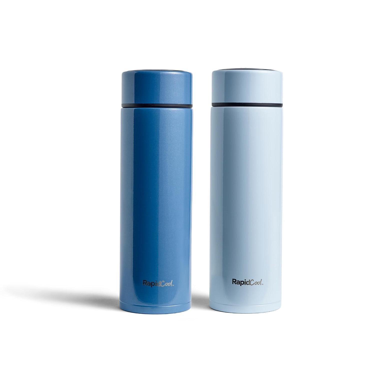 Nuby RapidCool Portable Baby Bottle Maker Duo Pack - Baby Formula Feed in 2 Minutes | Ideal for Travel Bottles and Night Feeds | Pack of 2 (Blue)