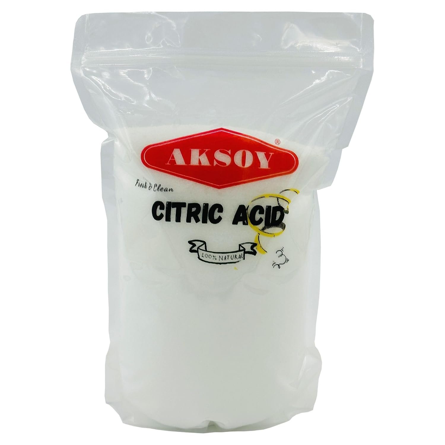 Citric Acid Food Grade 1000gr || Non-GMO, Anhydrous, Make Your Own BathBomb, No Additives, Sour Drinks, Household Cleaning with Citric Acid Powder (Packaging may vary)