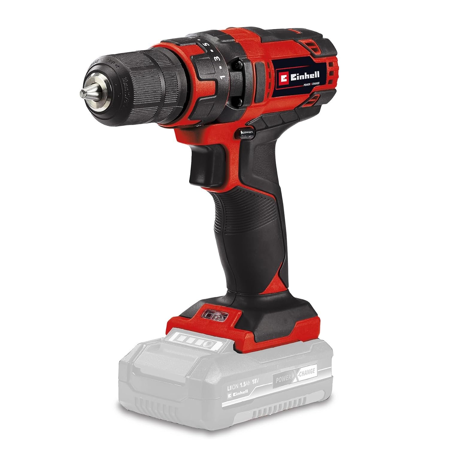 Einhell Cordless Drill 18V Power X-Change, Lithium-Ion 2-in-1 Combi Drill and Screwdriver with LED Light, Without Battery TC-CD 18/35 Li-Solo