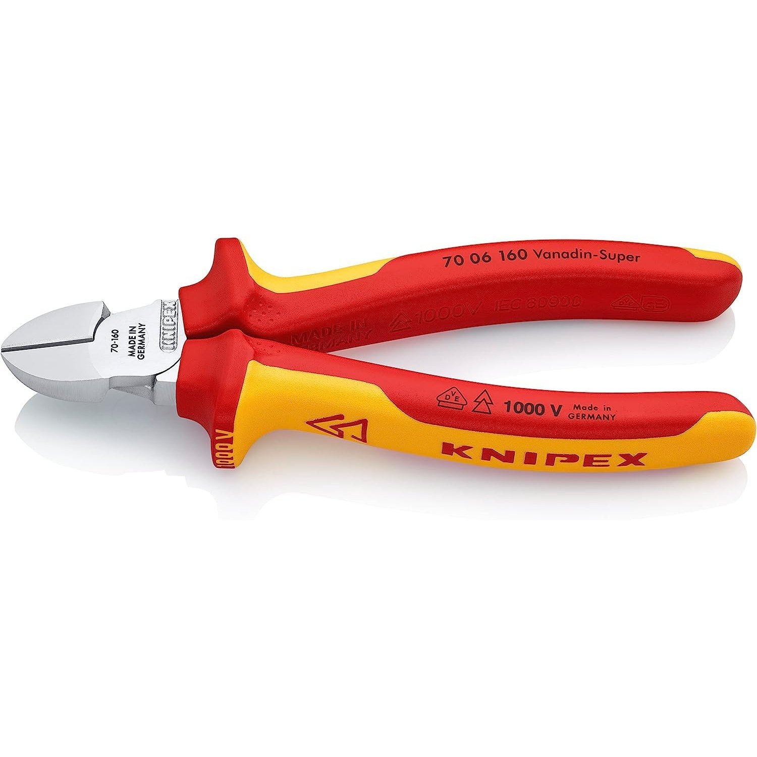 KNIPEX Diagonal Cutter 1000V-insulated (160 mm) 70 06 160