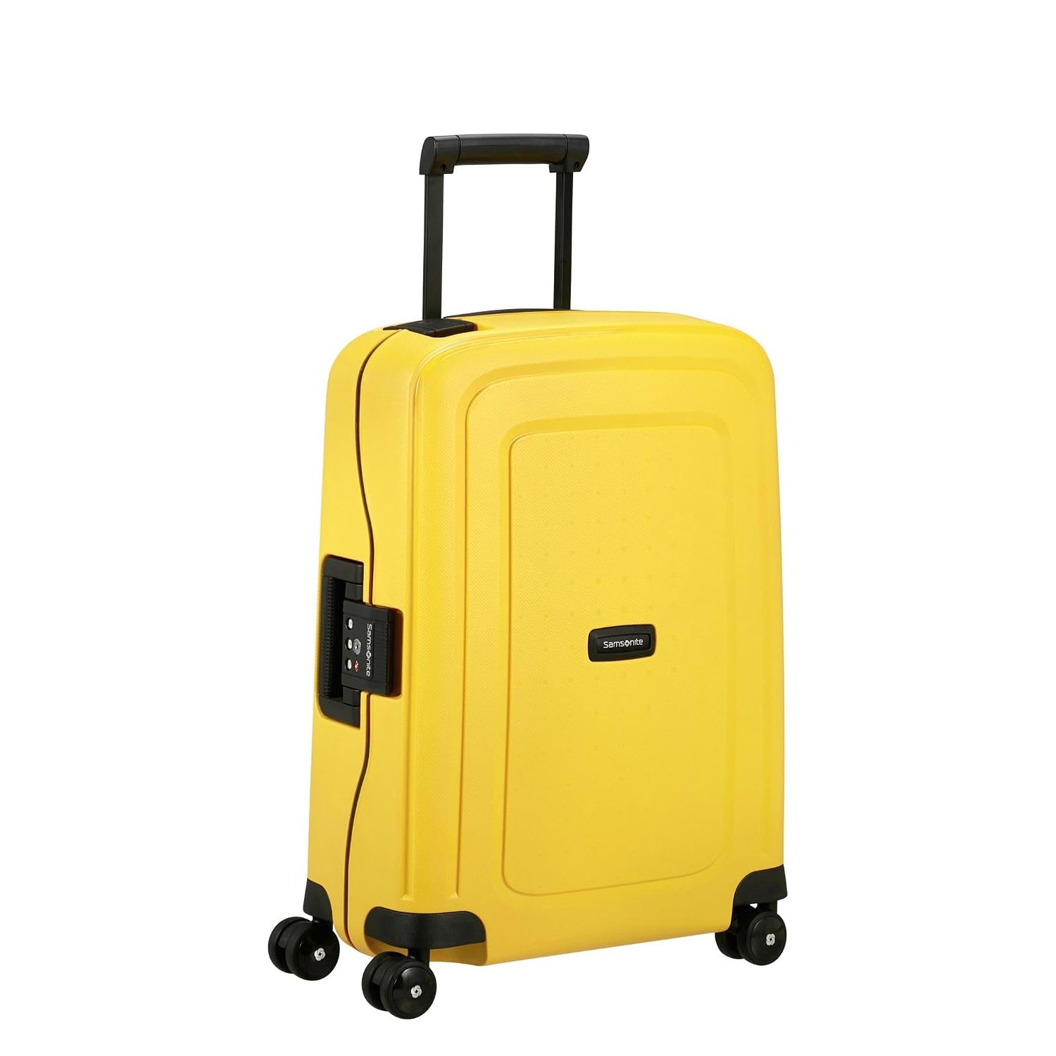 Samsonite S'Cure - Renewed Spinner S, Hand Luggage, S (55 cm), 34 L, Yellow (Yellow)