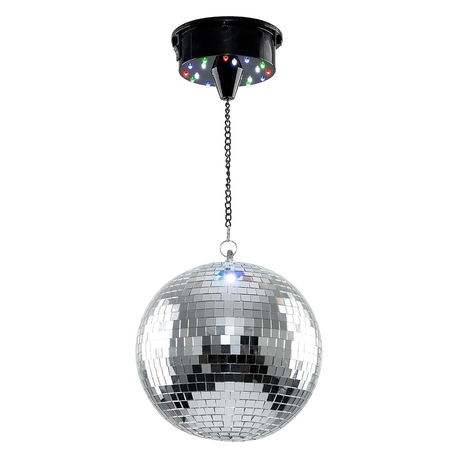 MiniSun | Novelty Rotating Multi Coloured Disco Ball Ceiling Light | Mood Lights, Home Décor & Improvement Essential