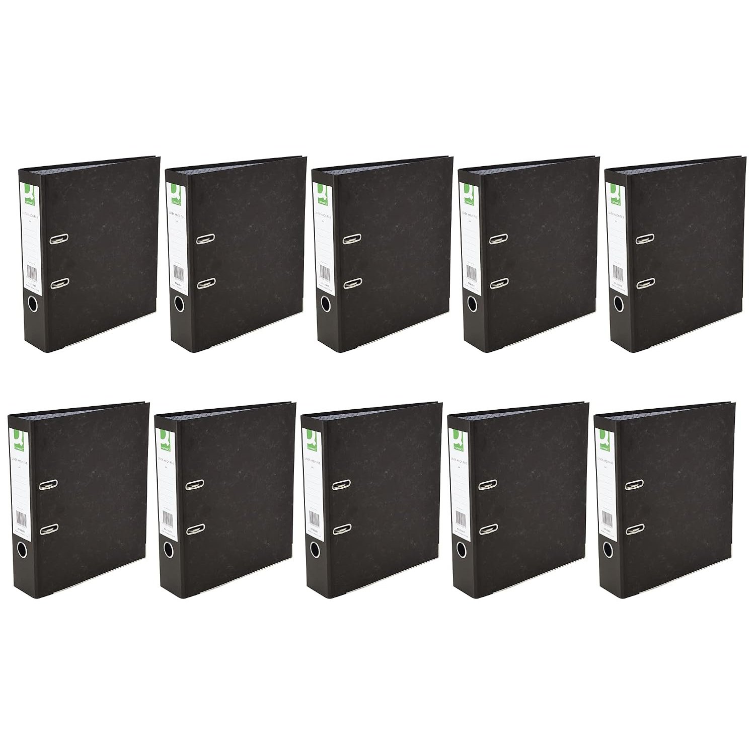Q-Connect Lever Arch File A4 Black (10 Pack) KF20001