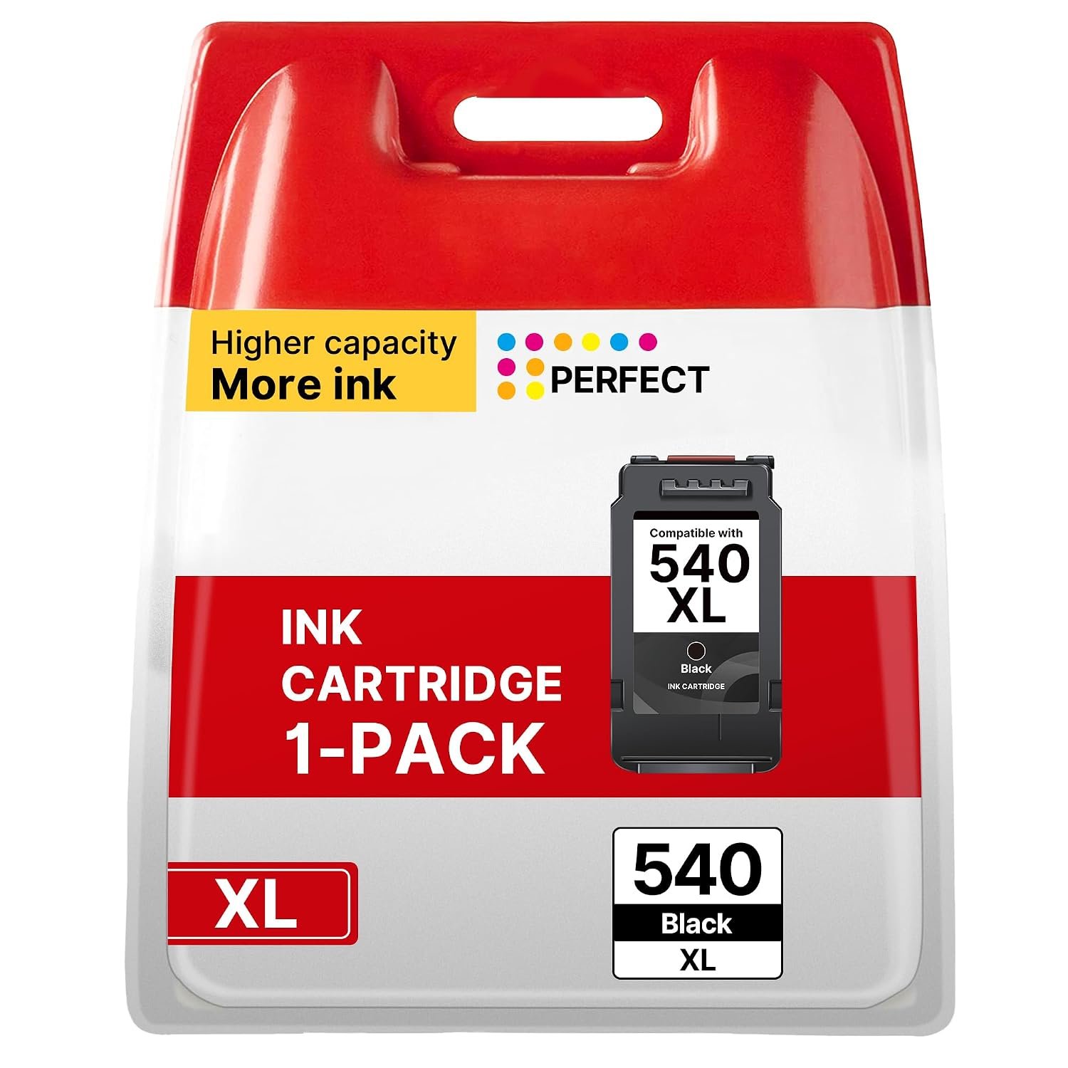 540XL Black Ink Cartridge Remanufactured for Canon 540 540XL Ink Cartridges Black PG-540 PG-540XL 540XL for Pixma TS5150 TS5151 MG3550 MG3650 MG3650s MG3200 MG3500 MG2250 MG3600 MG4250 MG3250 MX475