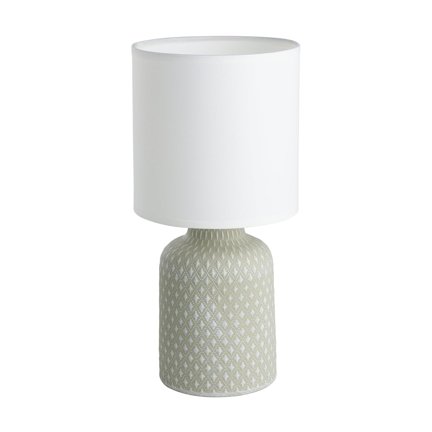 EGLO Bellariva Grey and White Ceramic/Fabric Table Lamp