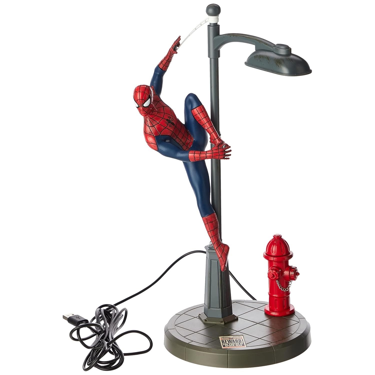 Paladone | Marvel Spiderman Desk Lamp | Officially Licensed Disney Light | Marvel Streetlight | Spider Man Spotlight | Gift for Multiverse Fans | Avengers Desk Light | Peter Parker Table Lamp