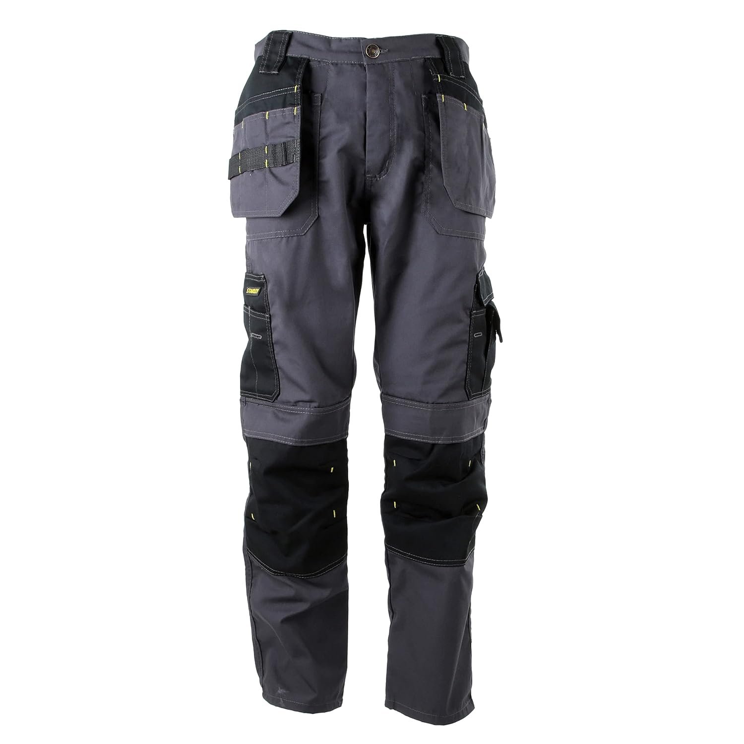 STANLEY Huntsville Men's Polycotton, Holster Pocket, Utility Cargo Work Trouser, Grey W32/L31