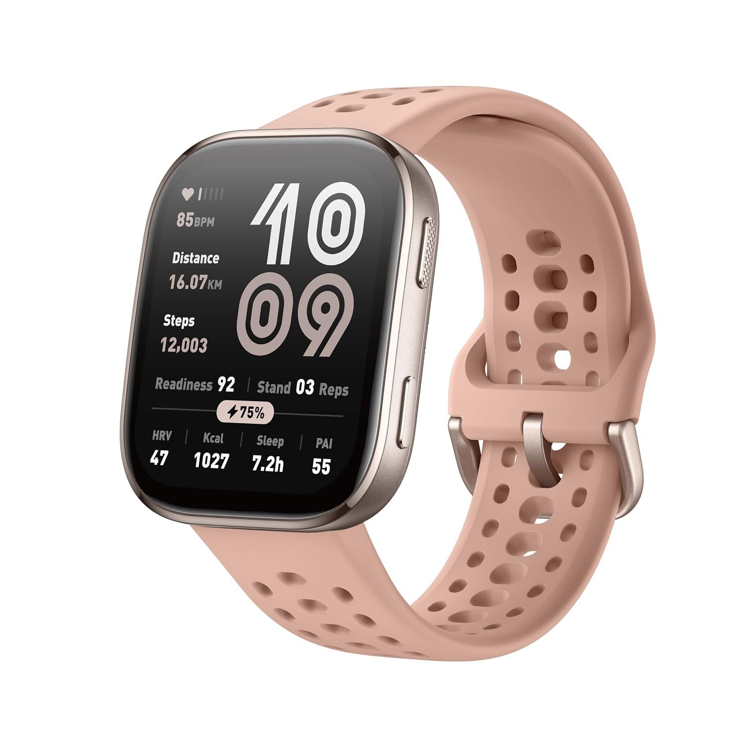Amazfit Bip 6 Smart Watch 46mm, 14 Day Battery, 1.97" AMOLED Display, GPS & Free Maps, AI, Bluetooth Call & Text, Health, Fitness & Sleep Tracker, 140+ Workout Modes, 5 ATM Water-Resistance, Black