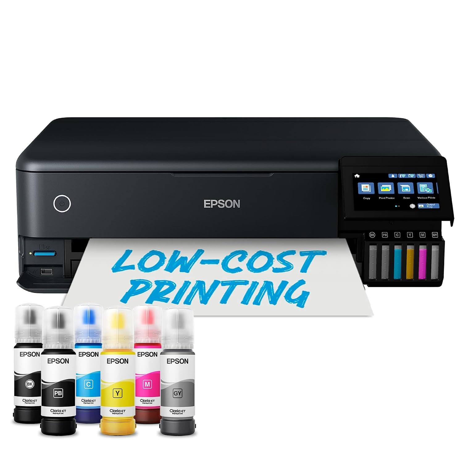 Epson EcoTank ET-8550 Ink Tank Printer | Photo Printing | 6-Colour Inks | Wireless | A3+ | Print, Copy, Scan | 10.9cm Touchscreen | Double-Sided Printing | Rear Paper Feed