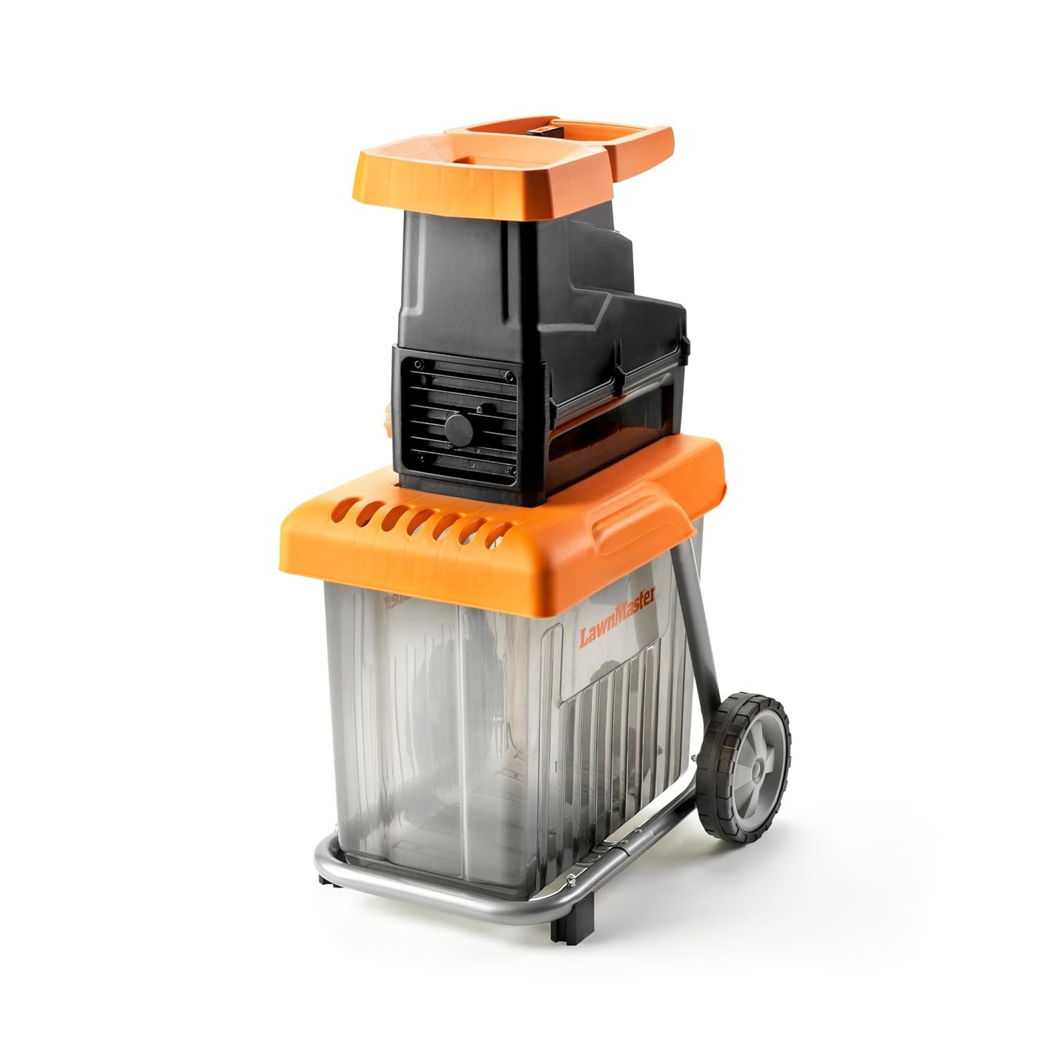 LawnMaster 2800W Quiet Garden Shredder Maximum diameter 42mm, 60 litre collection box, safety plunger with free safety glasses, 2 Year Guarantee