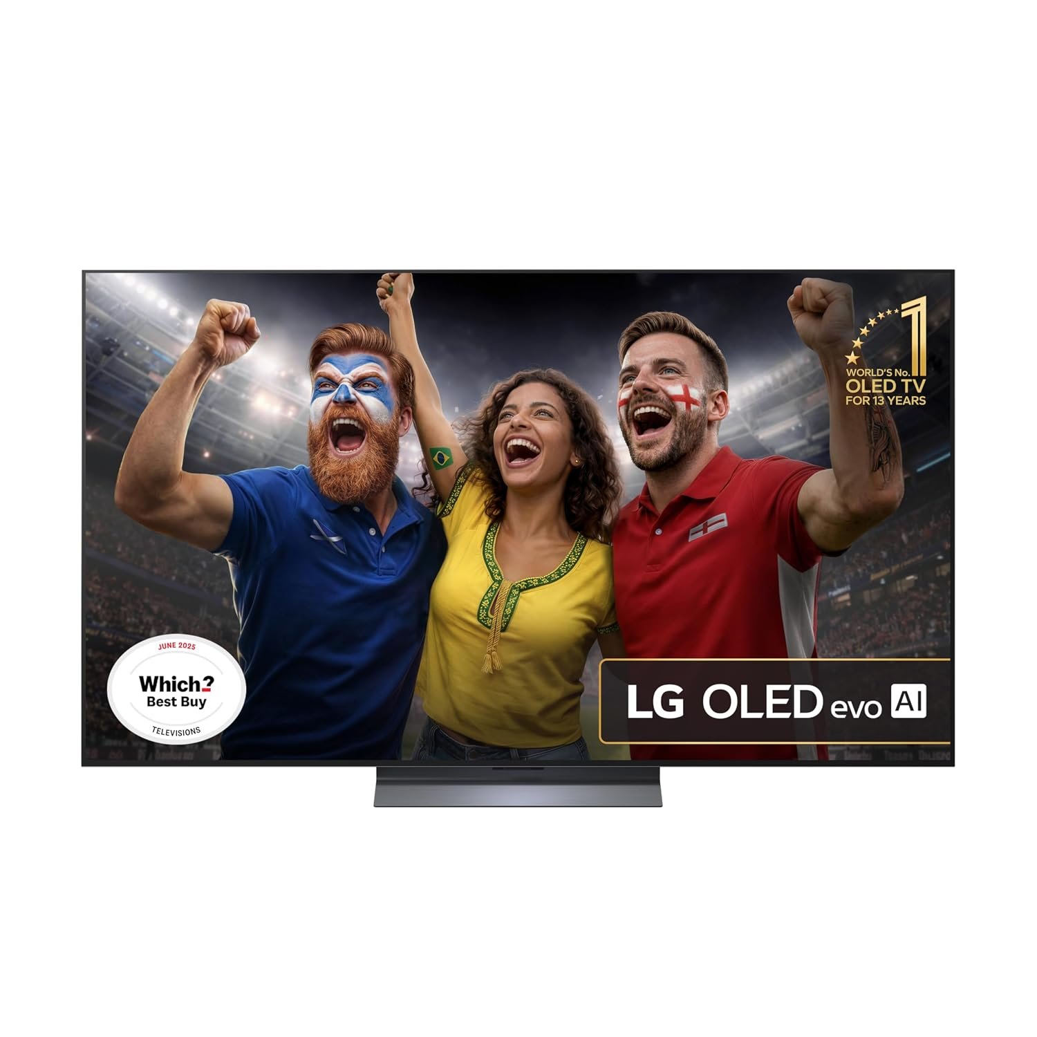 LG OLED65C55LA 65-Inch OLEDevo 4K UHD Smart TV, (α9 AI Processor Gen7, Dolby Atmos, Freeview Play and Amazon Alexa, 120Hz) [Model 2025]