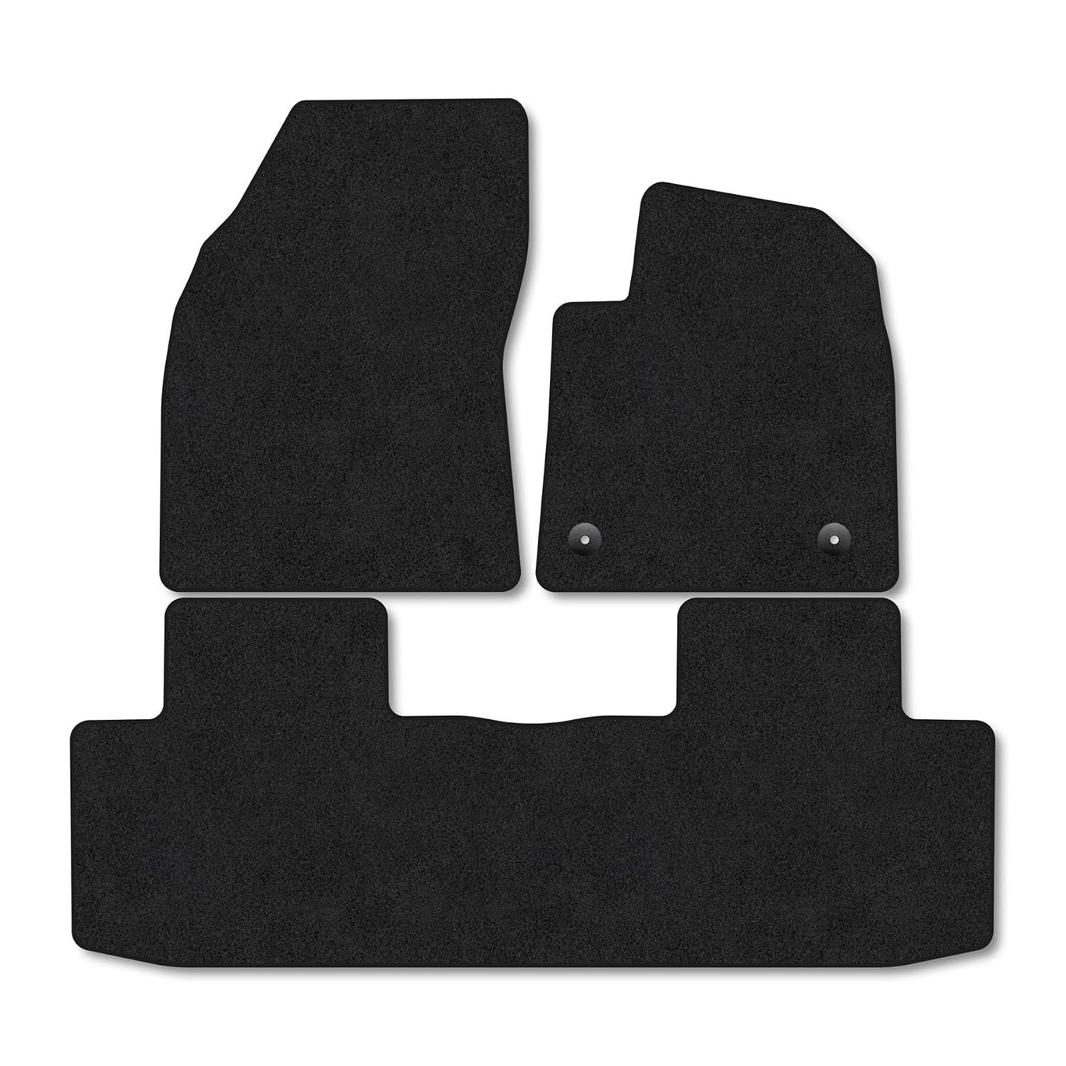 MG S5 (2025+) Car Mats Accessories Tailored Fit Carpet Floor Mats Non Slip Black Trim Full Coverage Compatible Accessory Front Rear Set Anti Slip Granulated Backing Hand-Finished Clips