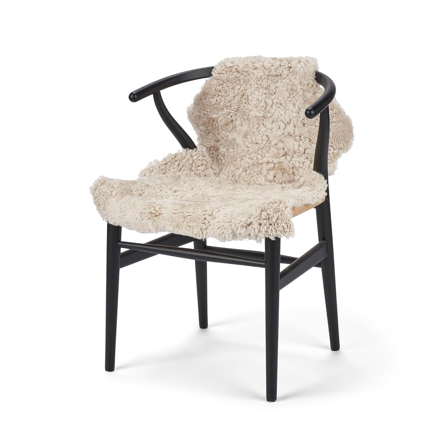 Nordic Sheep Real Sheepskin rug Short Hair 90x60 cm | Bedside rugs for bedrooms, sofa, chair or dining table | Each Sheepskin is unique and created by nature | Small Fluffy Rug in Beige