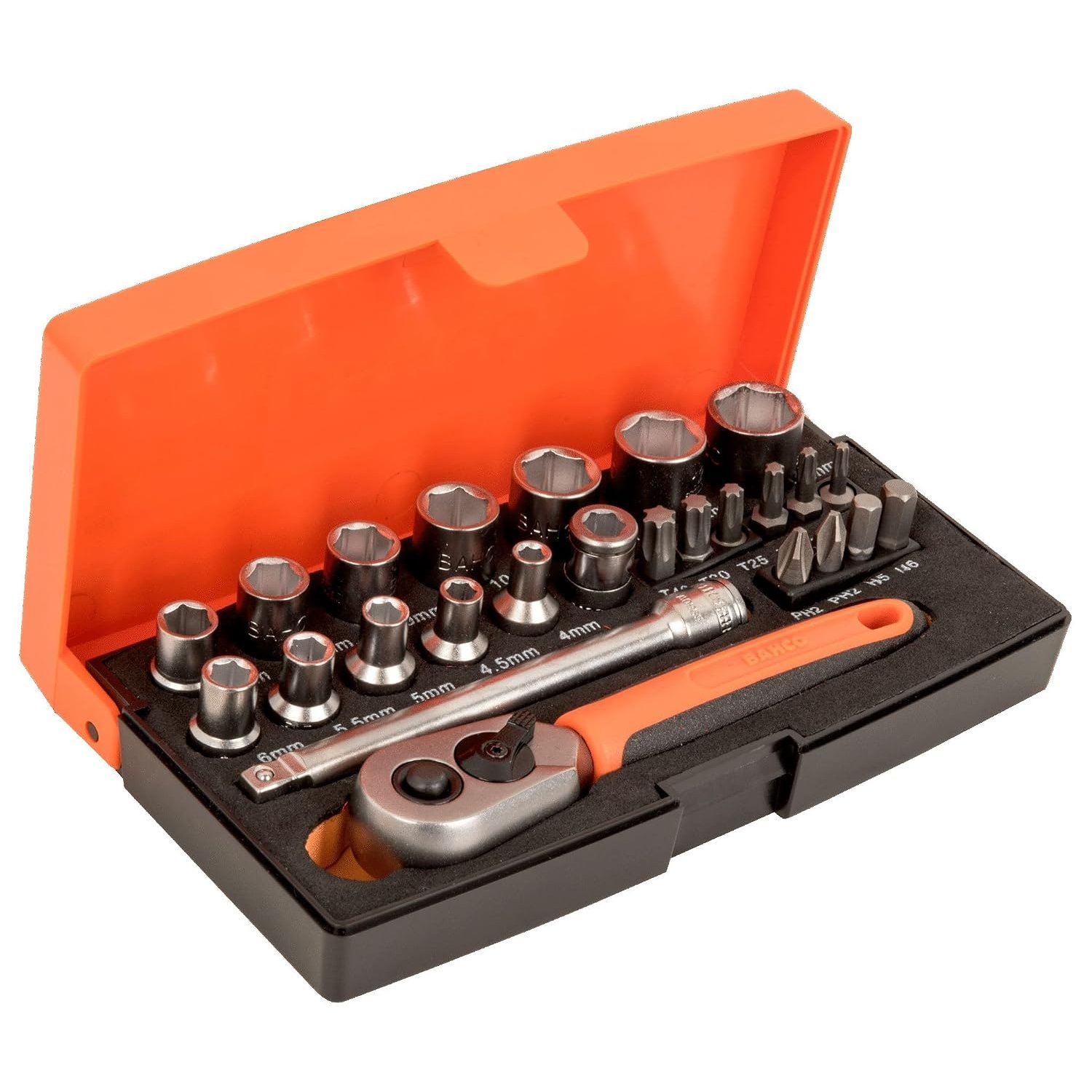 Bahco SL25 25 Piece 1/4" Drive Socket Set (SL25)