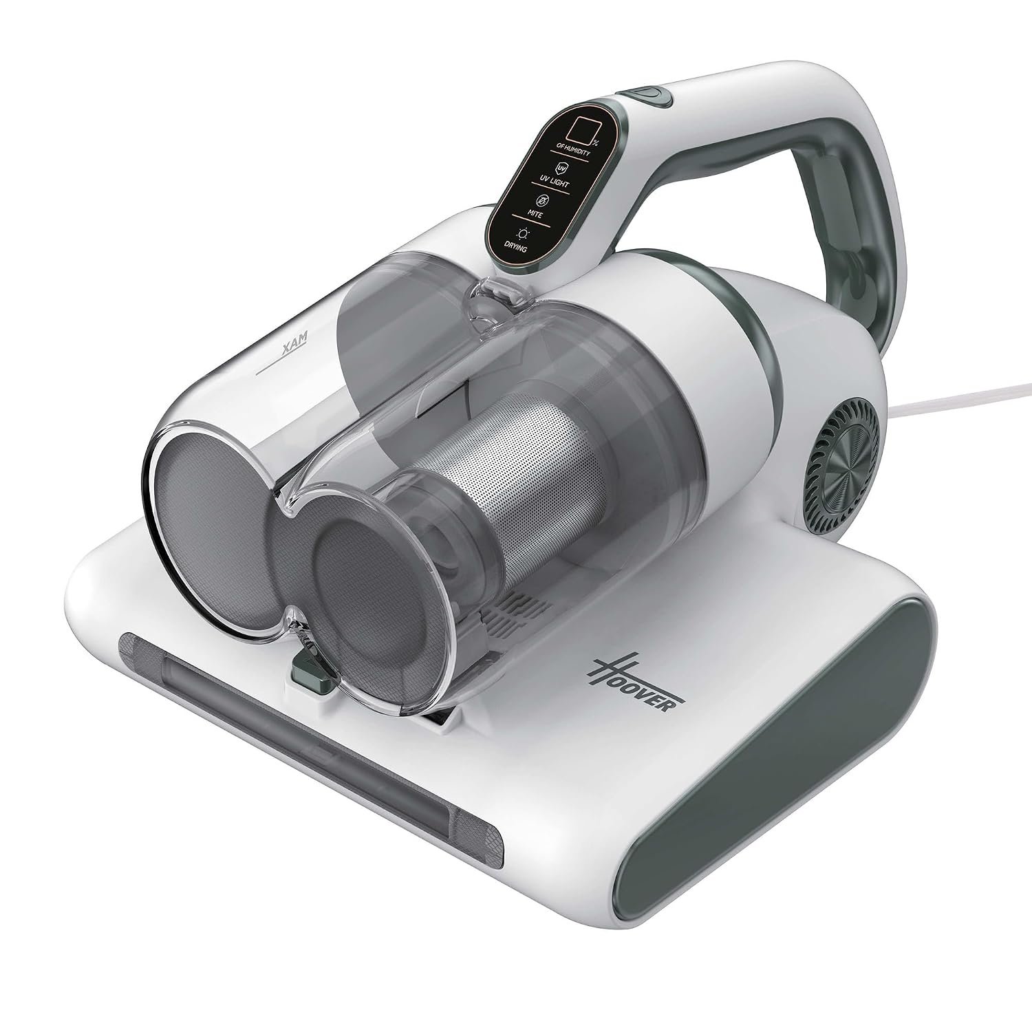 Hoover HMC510 Mattress Vacuum Cleaner with UV Light - 4 in 1 Handheld Dust Mite Vacuum Cleaner for beds and sofas - Dust Sensor, Mite Removal, UV-C Light, Anti-allergen