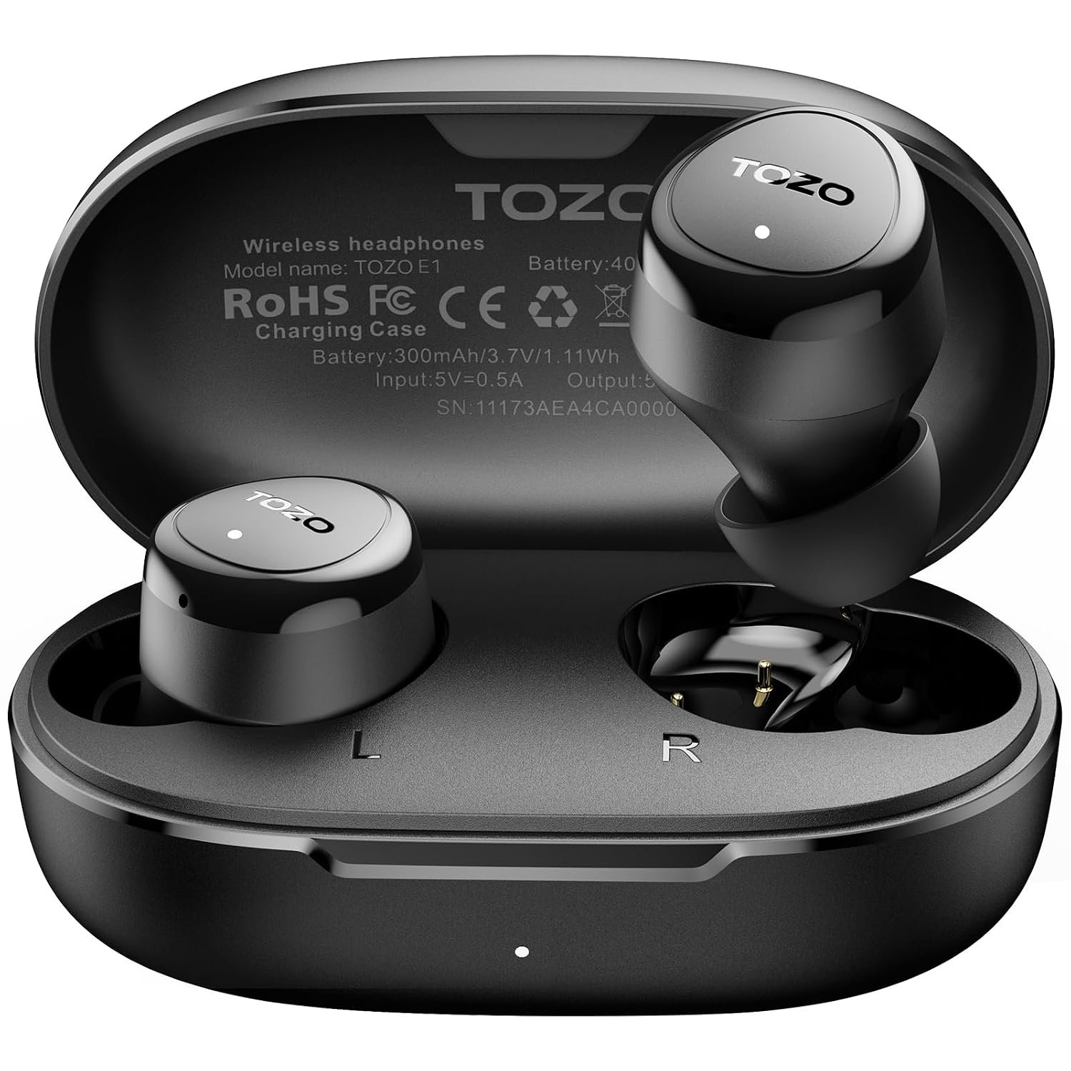 TOZO Wireless Earbuds, Bluetooth 5.3 Ear Buds with Custom EQ, Premium Sound, Dual ENC Mics for Clear Calls, 30H Playtime, IPX6 Waterproof, Lightweight 3.9g, Comfortable In Ear Bluetooth Earphones